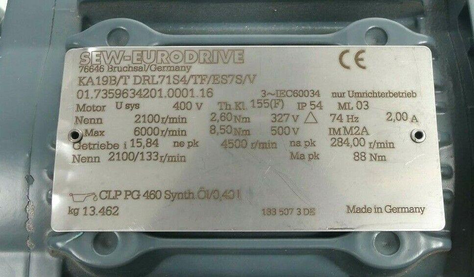 Produktfoto 4 von SEW Eurodrive Getriebemotor KA19B/T DRL71S4/TF7ES7S/V