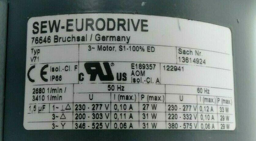 Produktfoto 5 von SEW Eurodrive Getriebemotor KA19B/T DRL71S4/TF7ES7S/V