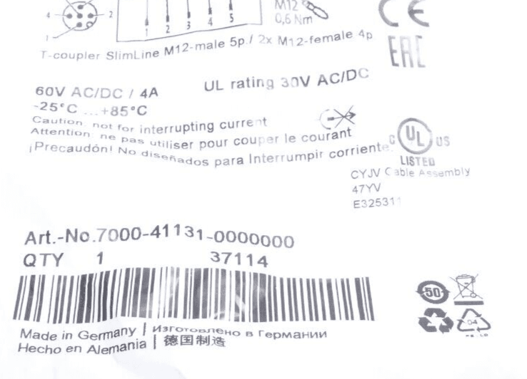 Produktfoto 3 von MURR ELEKTRONIK 7000-41131-0000000 T-Coupler