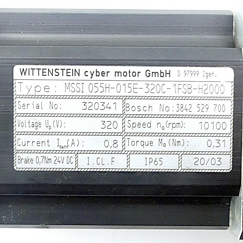 Produktfoto 2 von WITTENSTEIN ALPHA Servomotor 3842 529 700