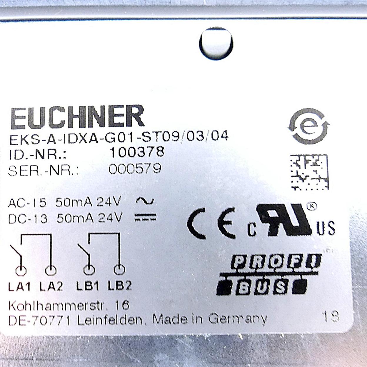 Produktfoto 2 von EUCHNER Schlüsselaufnahme EKS-A-IDXA-G01-ST09/03/04