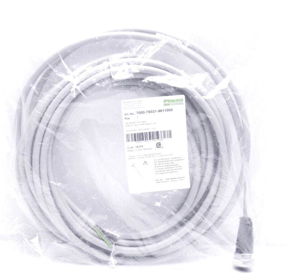 Produktfoto 1 von Murrelektronik 7000-78021-9611000 7/8 Kabel 10m