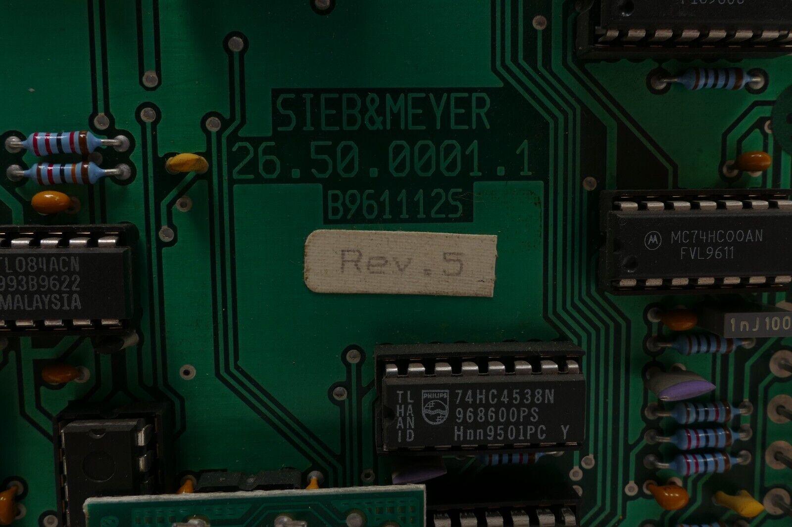 Sieb & Meyer Servodrive Module M2 | Rev.5 | 26.50.0001.1