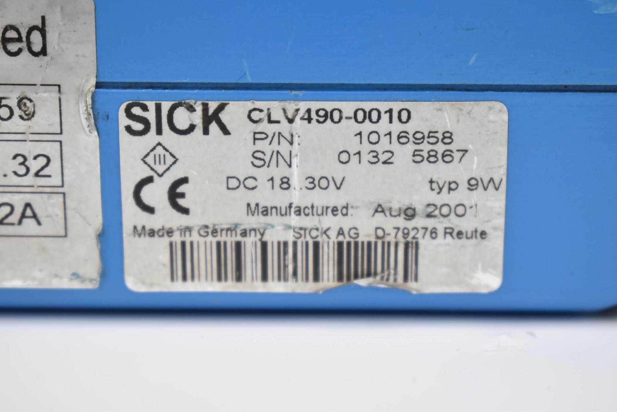 Produktfoto 2 von SICK Sensor Advanced Line Barcode Reader CLV 490 ( CLV490-0010 )