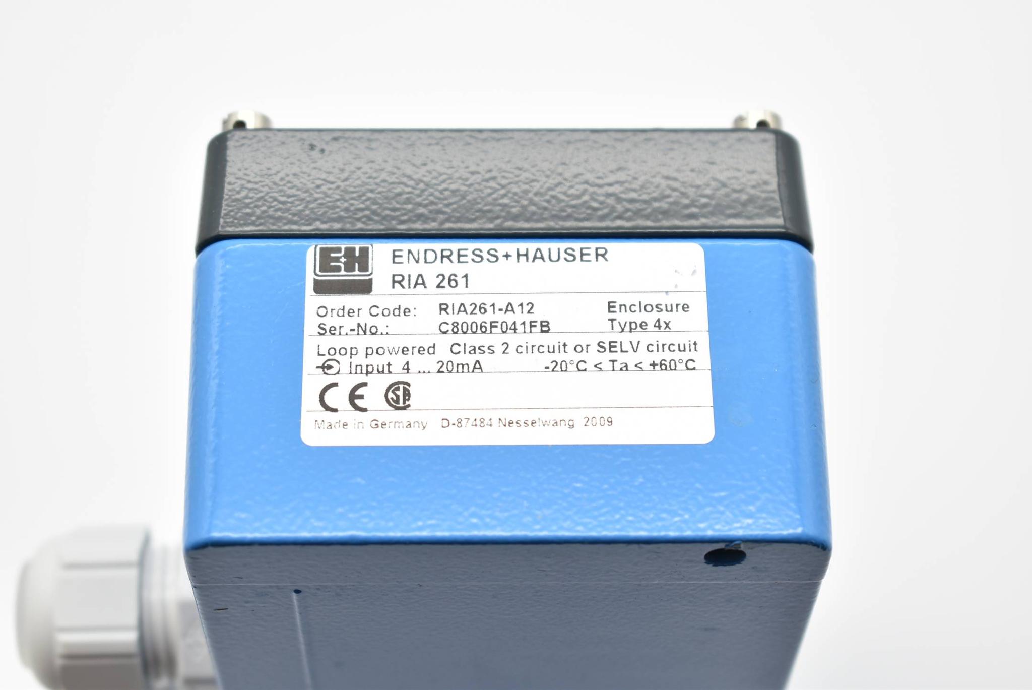 Produktfoto 3 von Endress+Hauser RIA 261 ( RIA261-A12 ) 61503761/0010