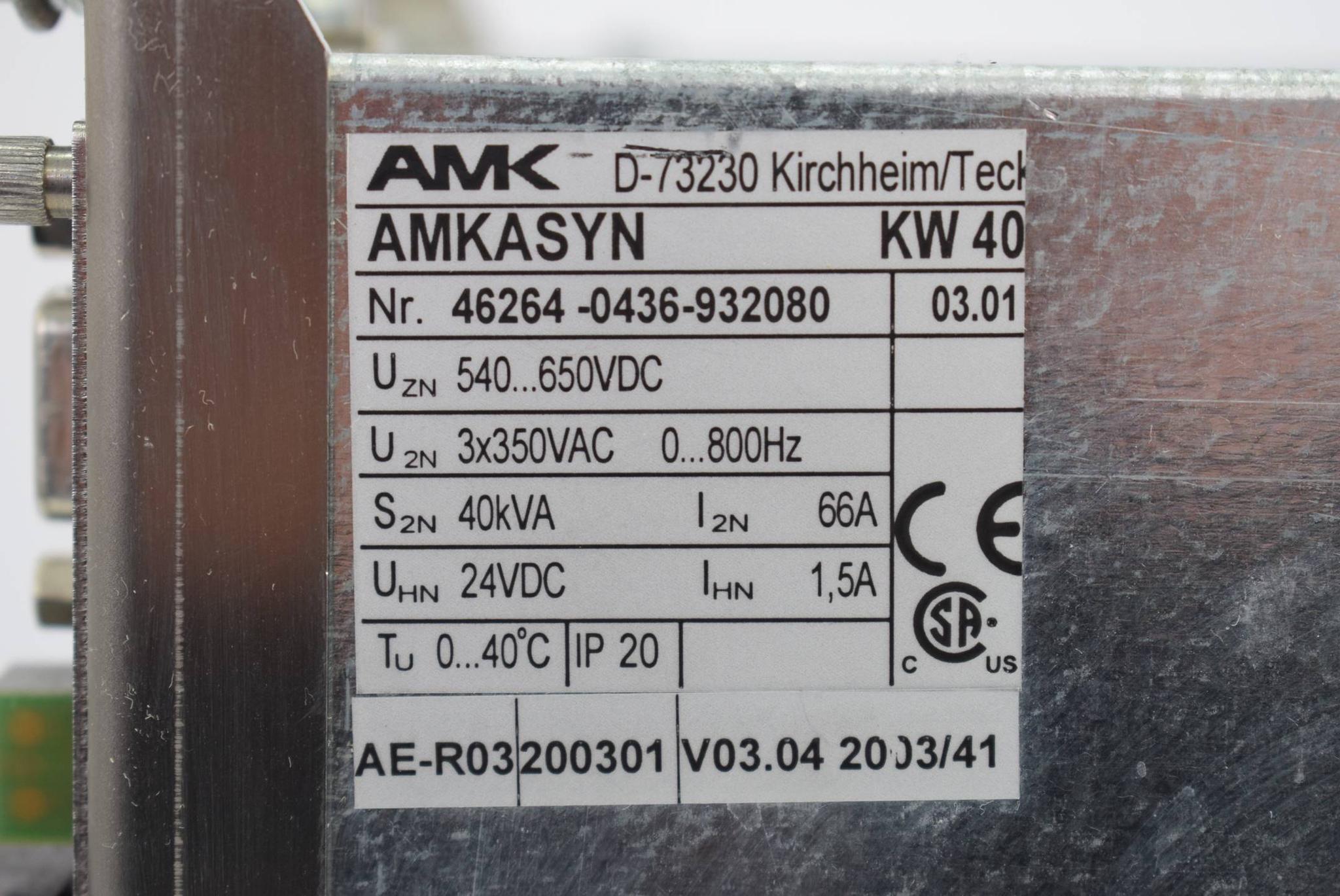 Produktfoto 1 von AMK KW 40 Amkasyn KW40 40kVA 46264-0436-932080 03.01