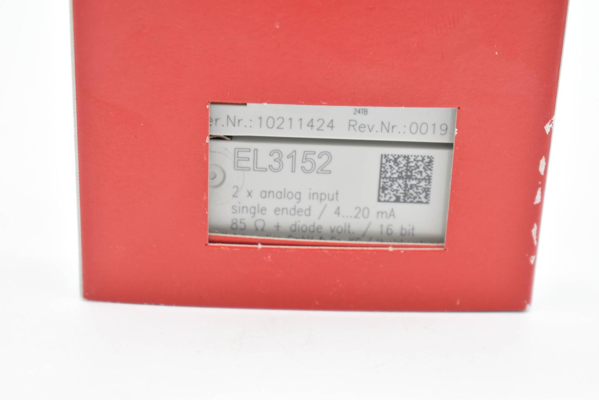 Beckhoff EtherCAT-Klemme 2-Kanal-Analog-Eingang EL3152 ( EL 3152 )