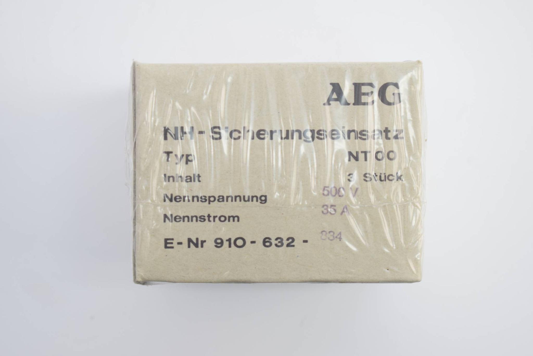 Produktfoto 3 von AEG NH - Sicherungseinsatz NT 00 NT00 ( 910-632-834 )