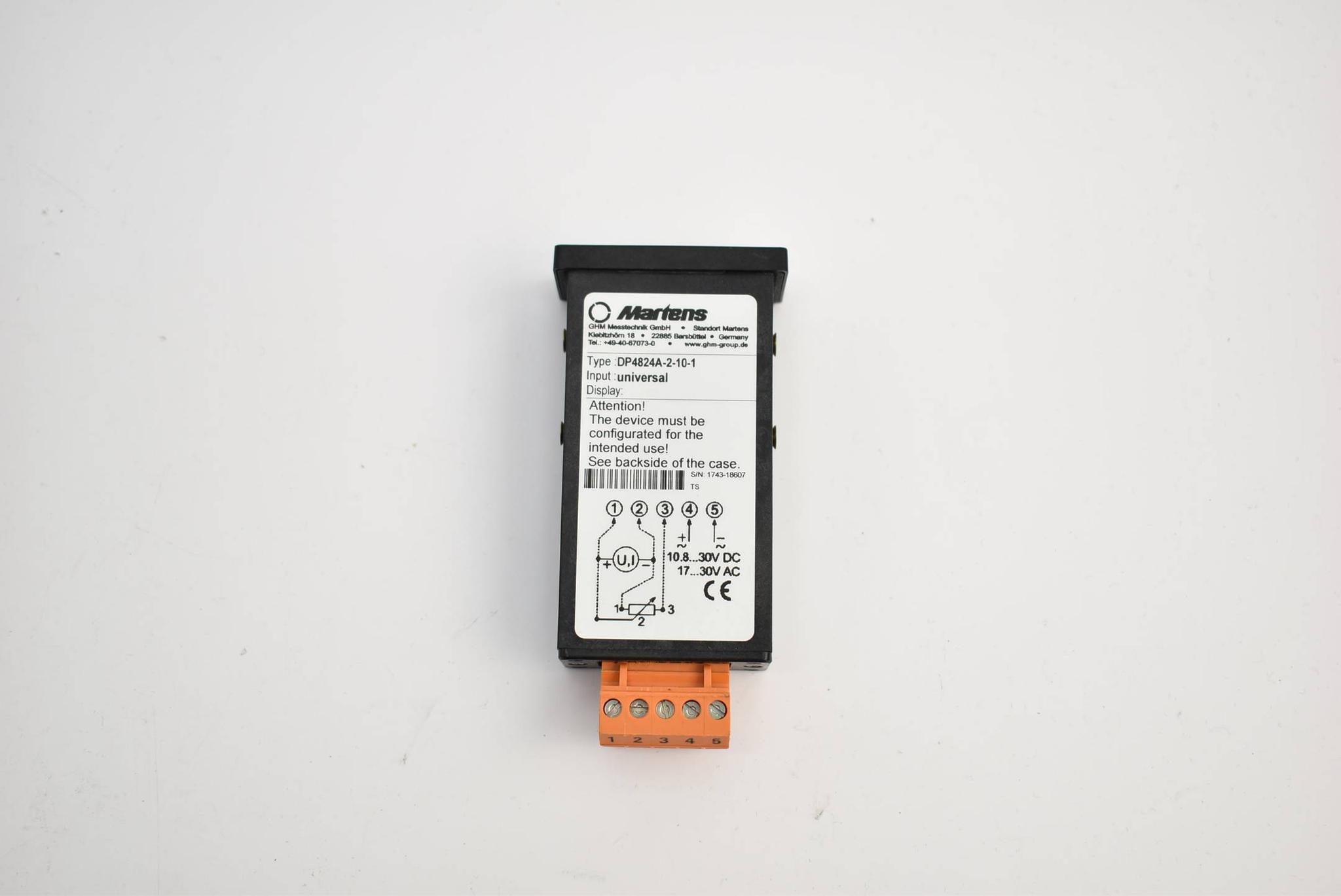 Produktfoto 2 von Martens Messtechnik digitales Panelmeter Universal DP4824A-2-10-1