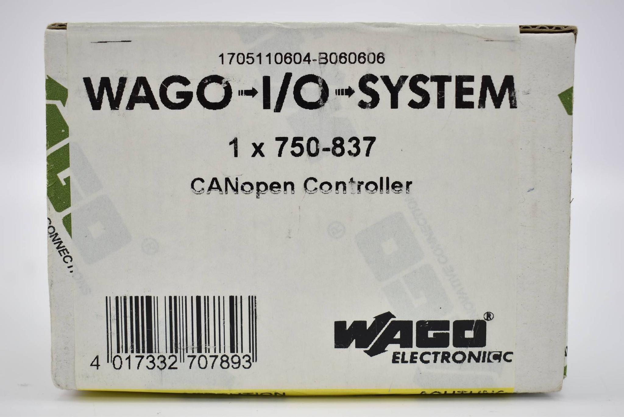 Produktfoto 1 von Wago I/O Systeme Controller CANopen 128/64 KB Programm/RAM MCS 750-837