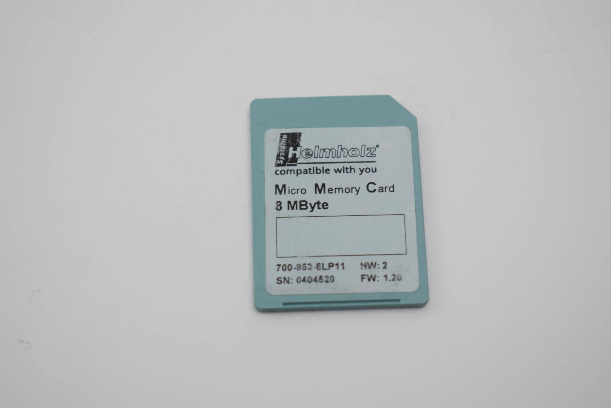 Produktfoto 1 von Helmholz Mikro Memory Card 8 MByte 700-953-8LP11