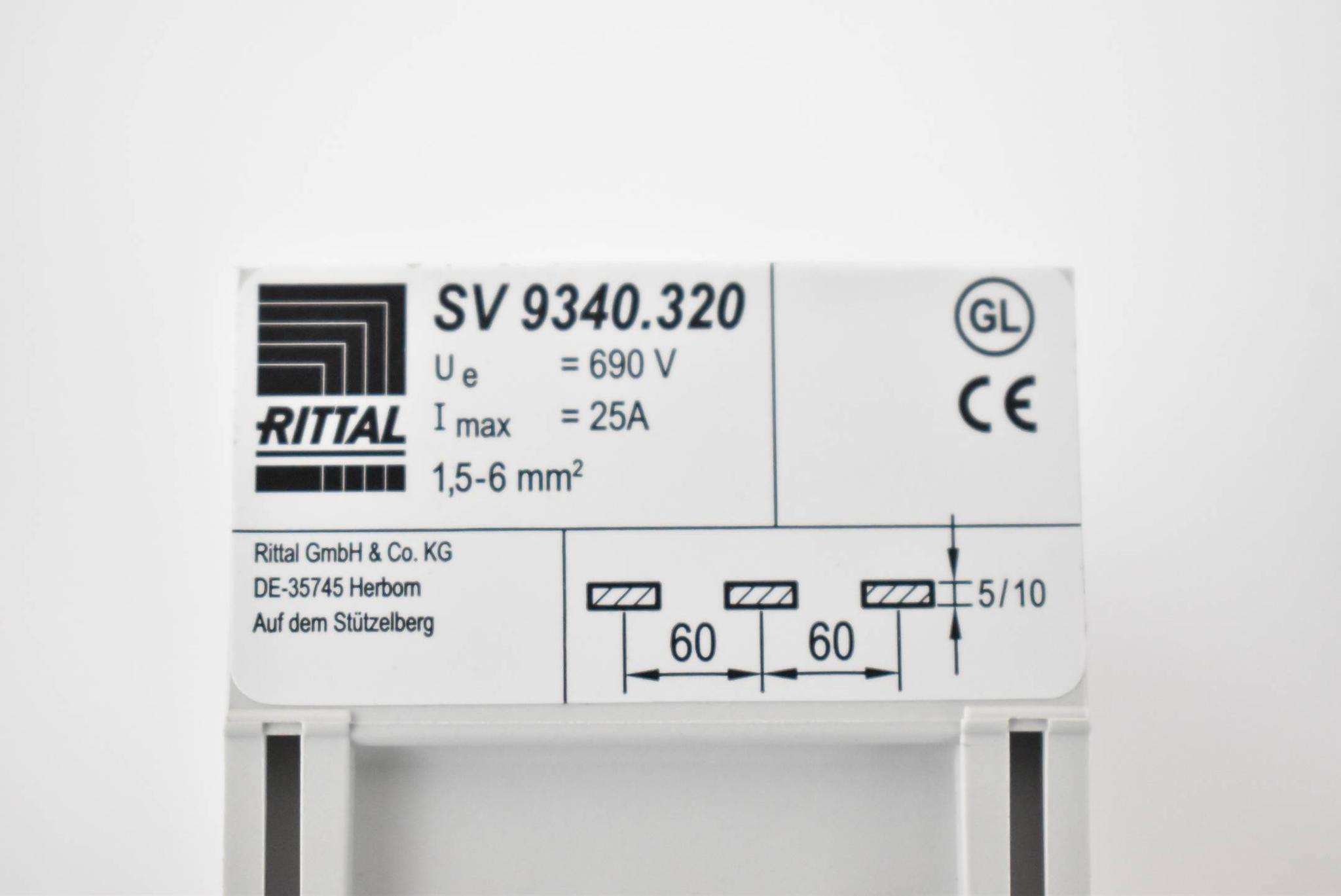 Produktfoto 3 von Rittal SV OM-Adapter SV 9340.320 25A 690V~