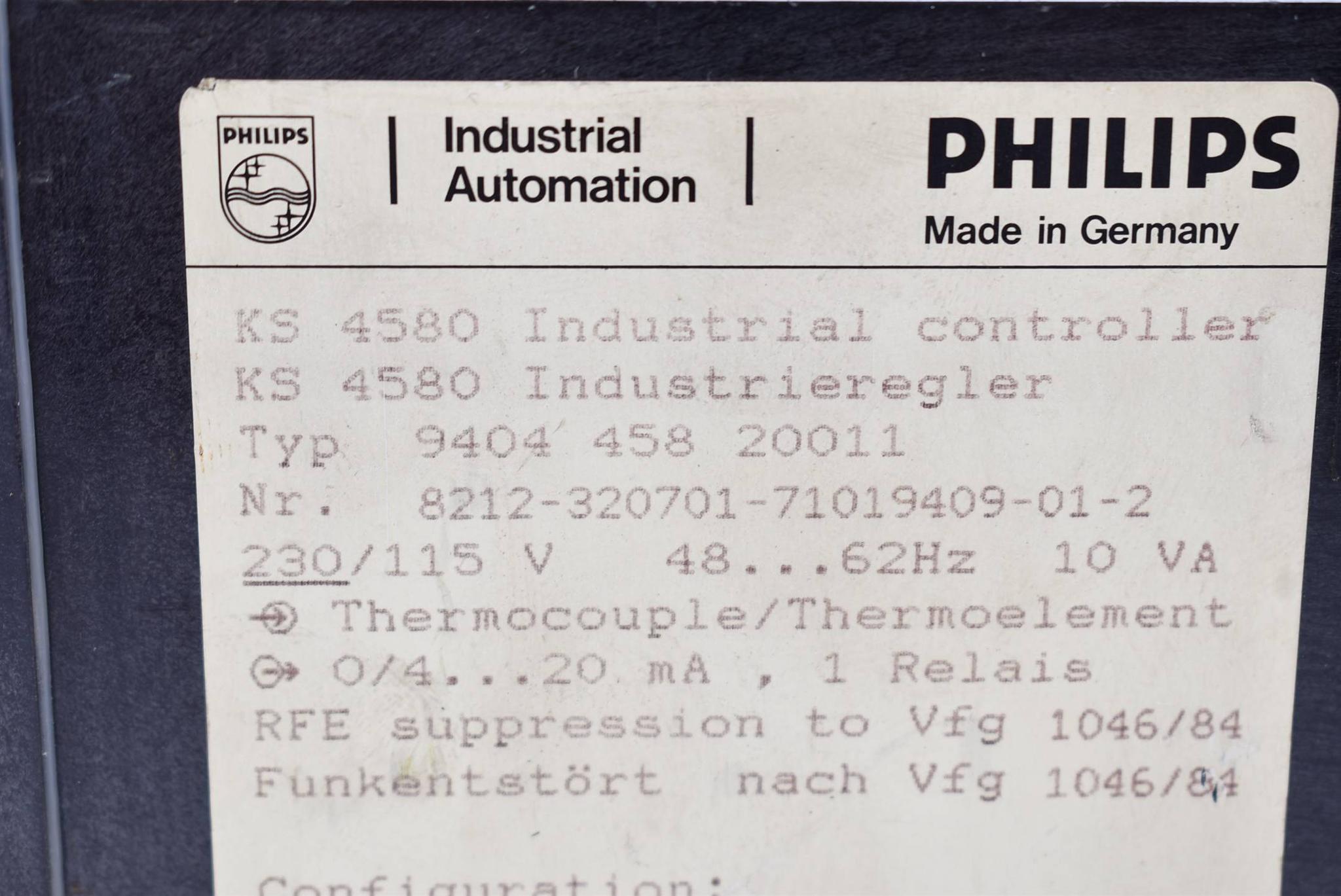 Produktfoto 2 von Philips Industrieregler KS 4580 ( 9404 458 20011 )