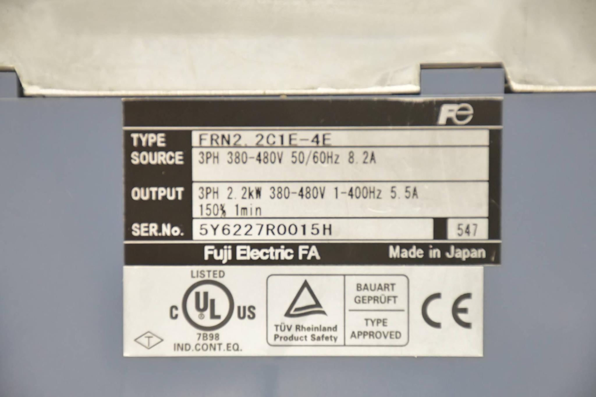 Produktfoto 2 von Fuji Electric Inverter Frenic-Mini FRN2.2C1E-4E