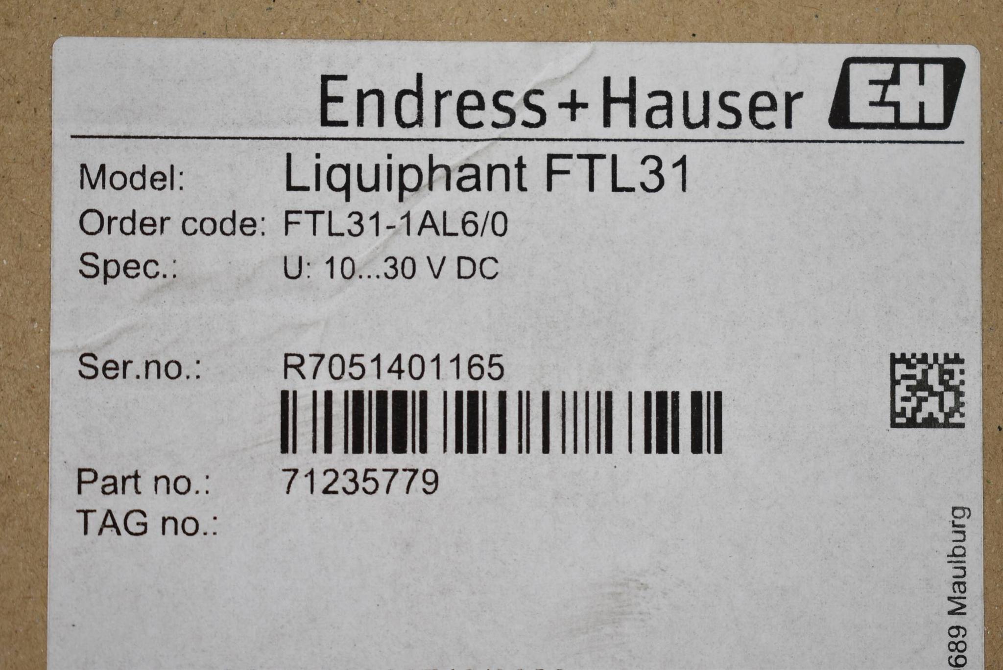 Produktfoto 2 von Endress+Hauser Liquiphant FLT 31 10-30 V DC FTL31-1AL6/0