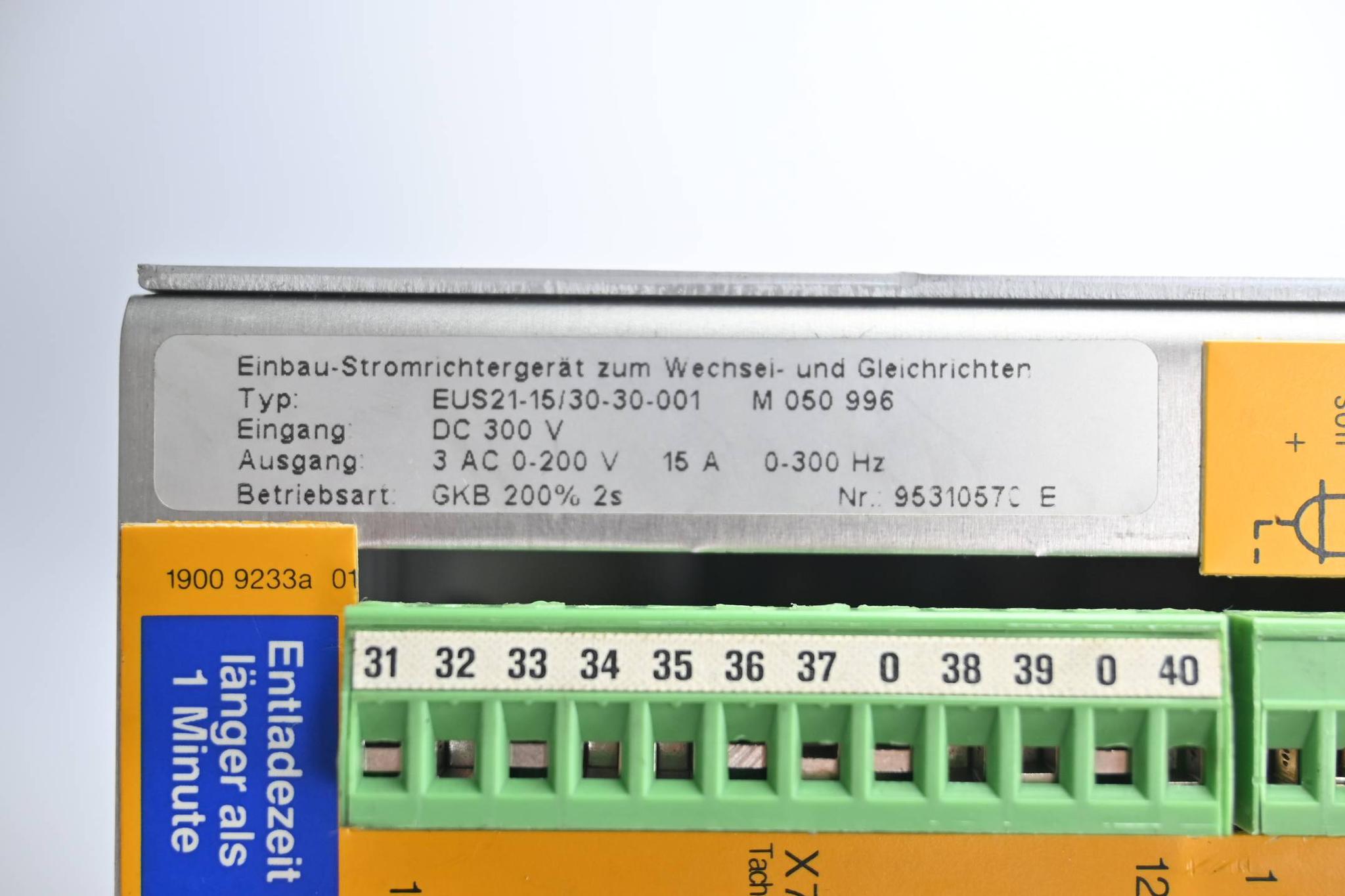 Produktfoto 3 von Baumüller Elbtronik Einbau-Stromrichtergerät EUS21-15/30-30-001