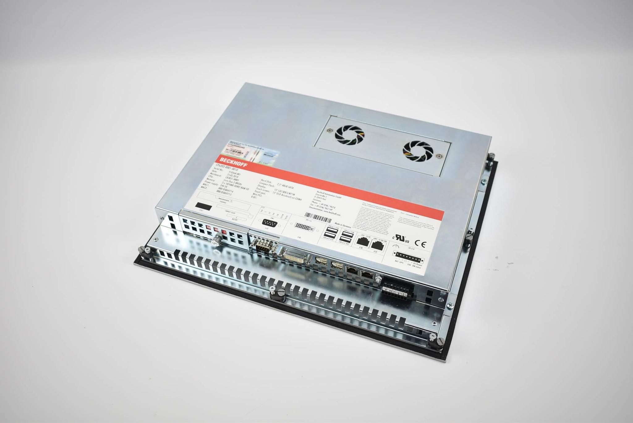 Produktfoto 1 von Beckhoff Economy-Einbau-Panel-PC CP6202-0001-0010 ( CP 6202-0001-0010 )