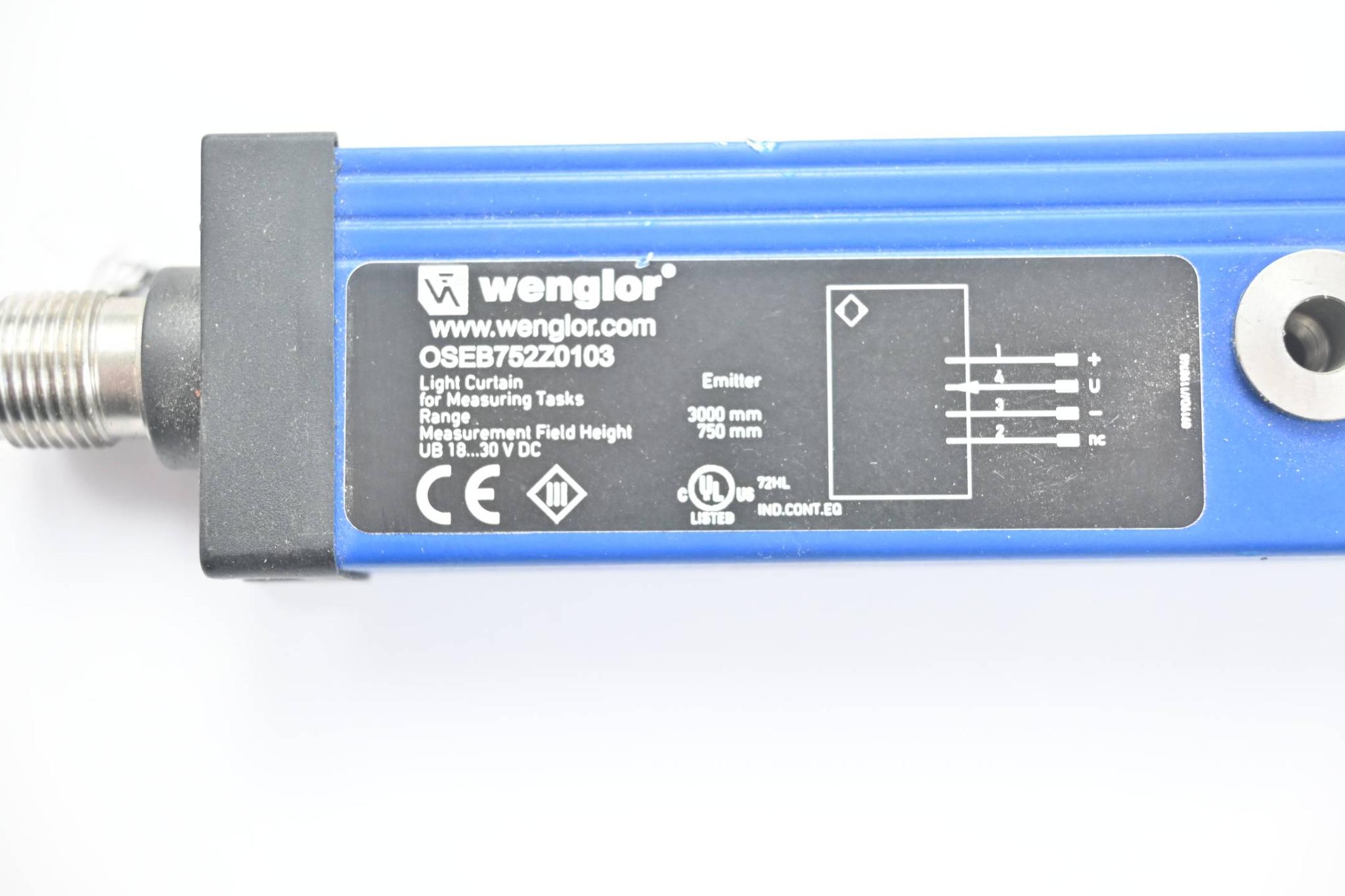 Produktfoto 2 von Wenglor Lichtgitter Sender OSEB752Z0103