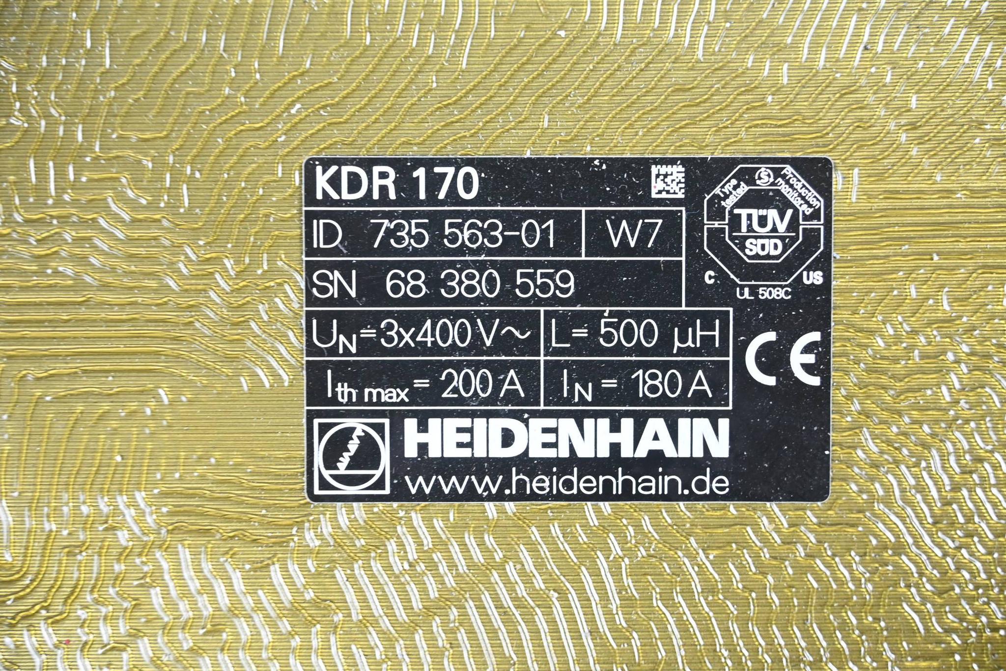 Produktfoto 2 von Heidenhain Kommutierungsdrossel KDR 170 ( 735563-01 ) 735 563-01 Ver. W7