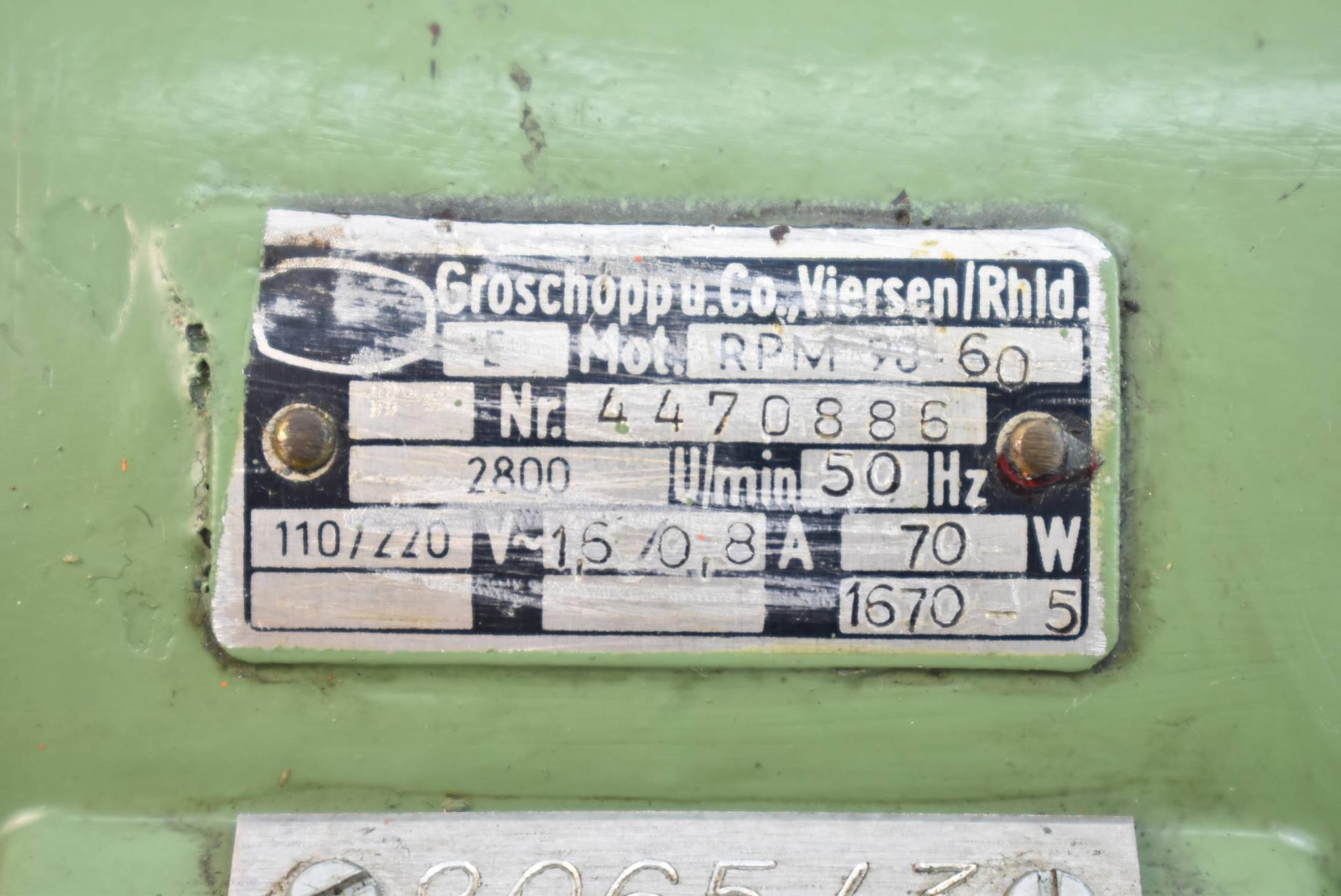 Produktfoto 3 von Groschopp u. Co. Getriebemotor RPM 90-60 ( 70W 2800r/min. 110-220V 50Hz )