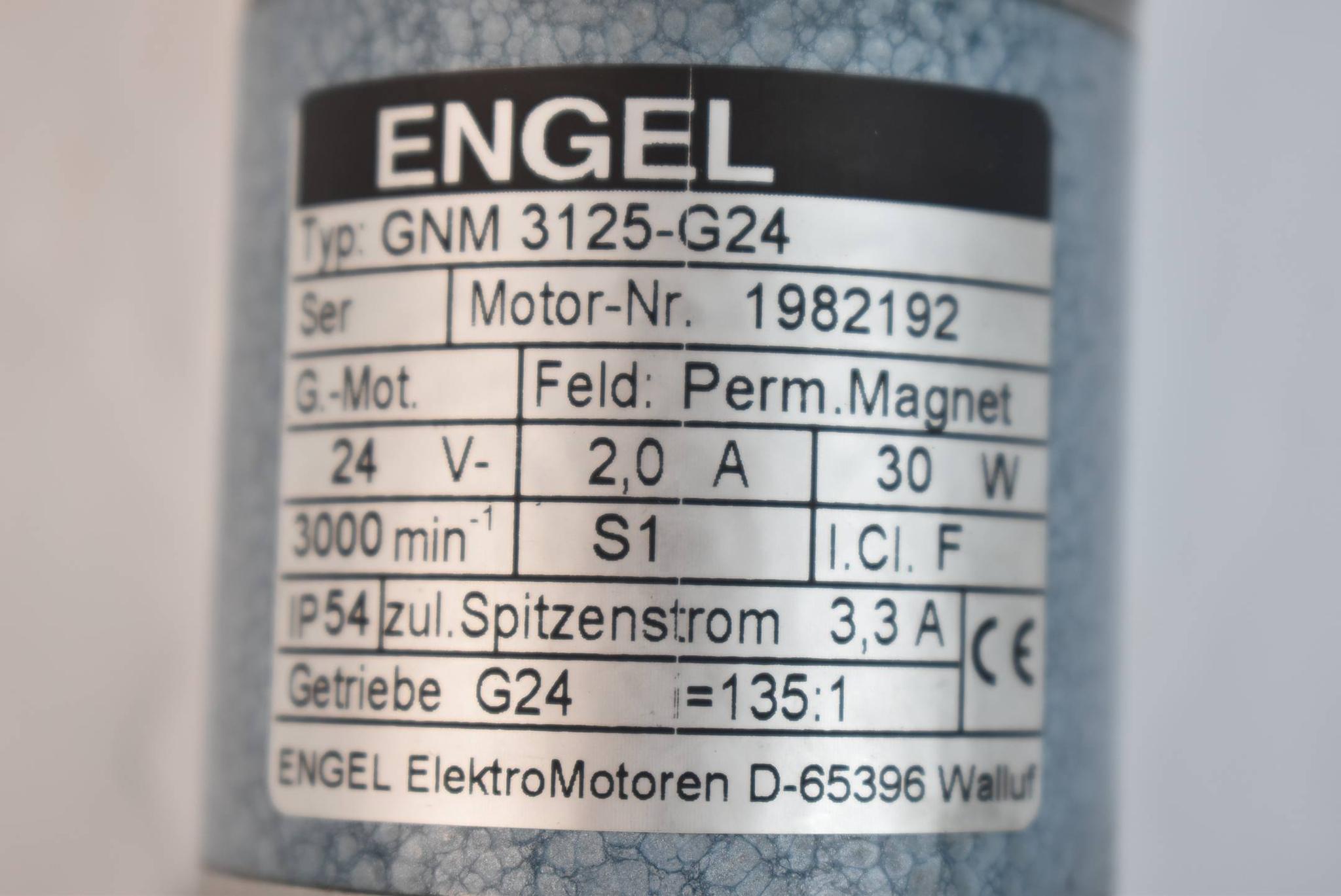 Produktfoto 3 von Engel Elektromotor GNM 3125-G24 ( 30W 3000r/min. 24V 2,0A )