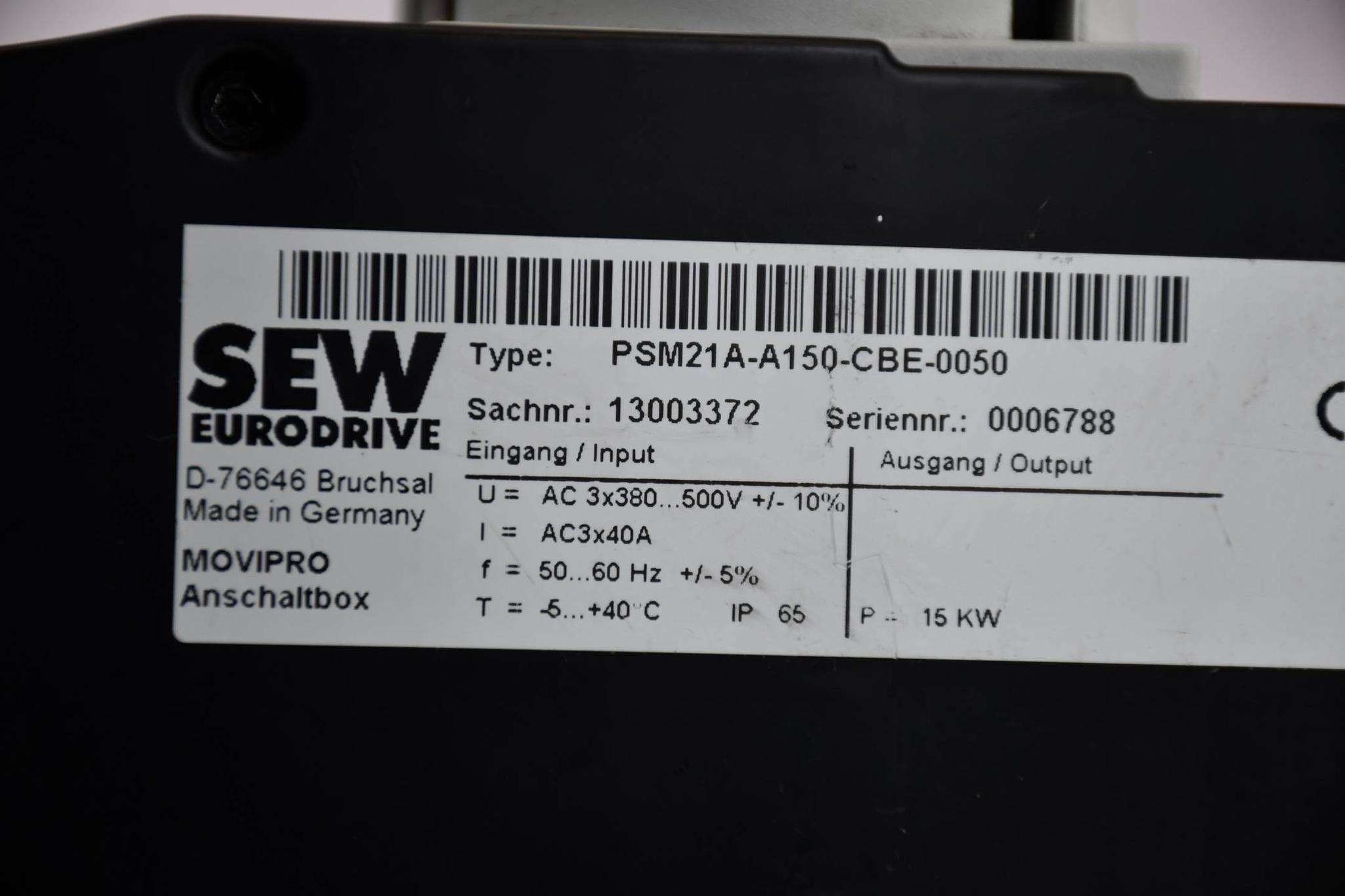 Produktfoto 4 von SEW Eurodrive Movipro® ADC PHC21A inkl. Schaltmodul PZM PSM21A-A150-CBE-0050