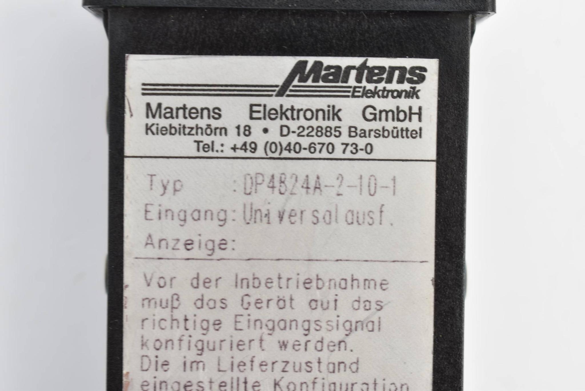 Produktfoto 4 von Martens Messtechnik digitales Panelmeter Universal DP4824A-2-10-1