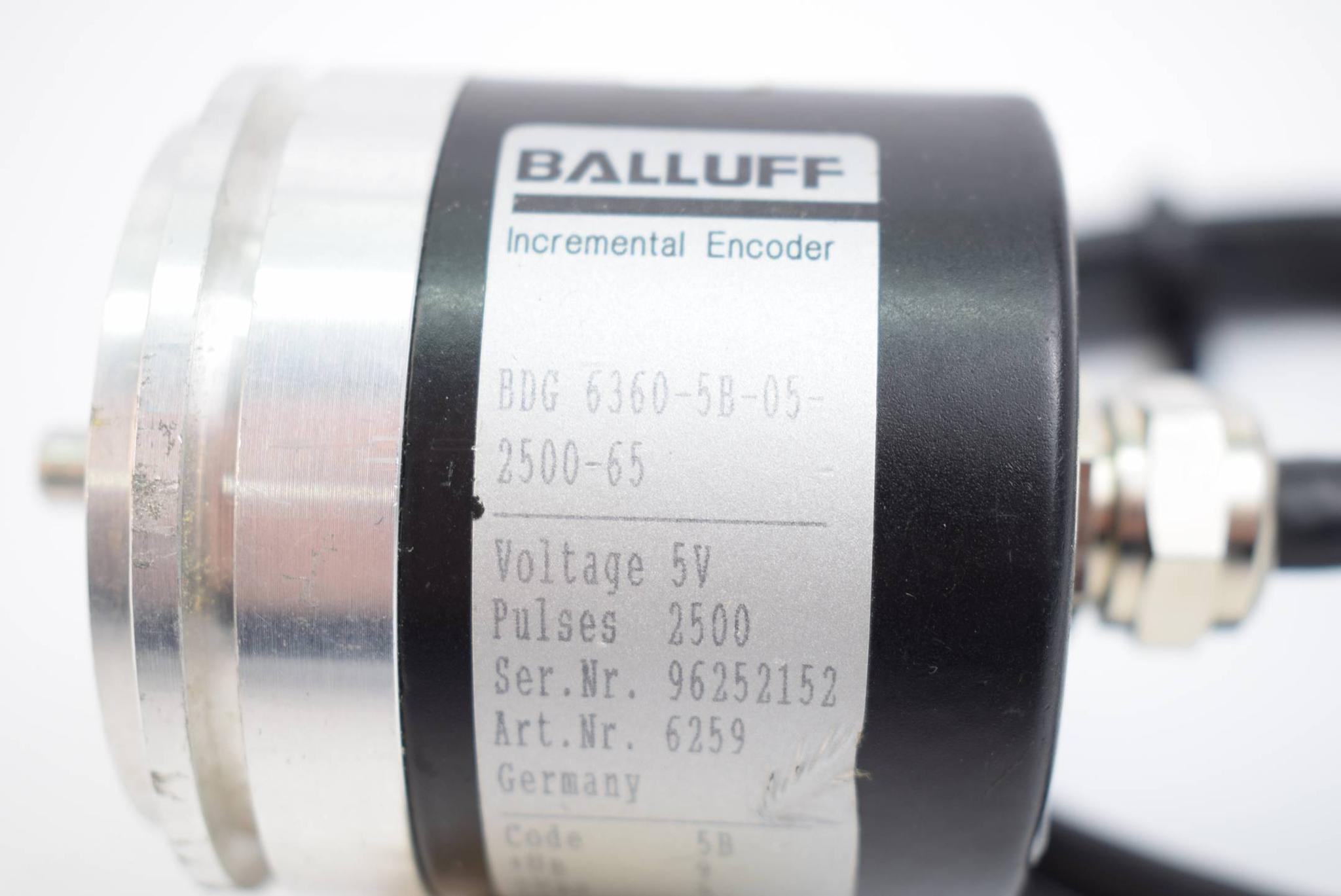 Produktfoto 1 von Balluff BDG Rotationsgeber 6360-5B-05-2500-65