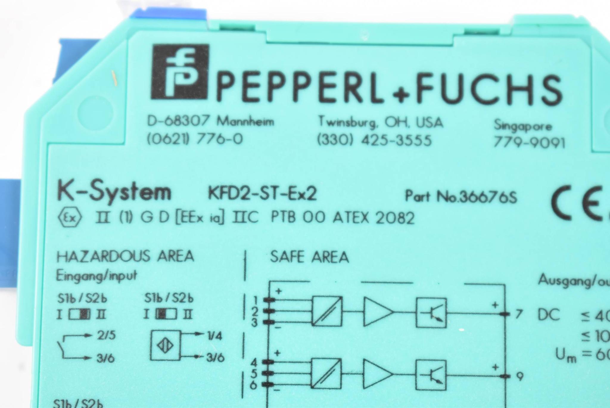 Produktfoto 3 von Pepperl+Fuchs KFD2-ST-EX2 Trennschaltverstärker 036676