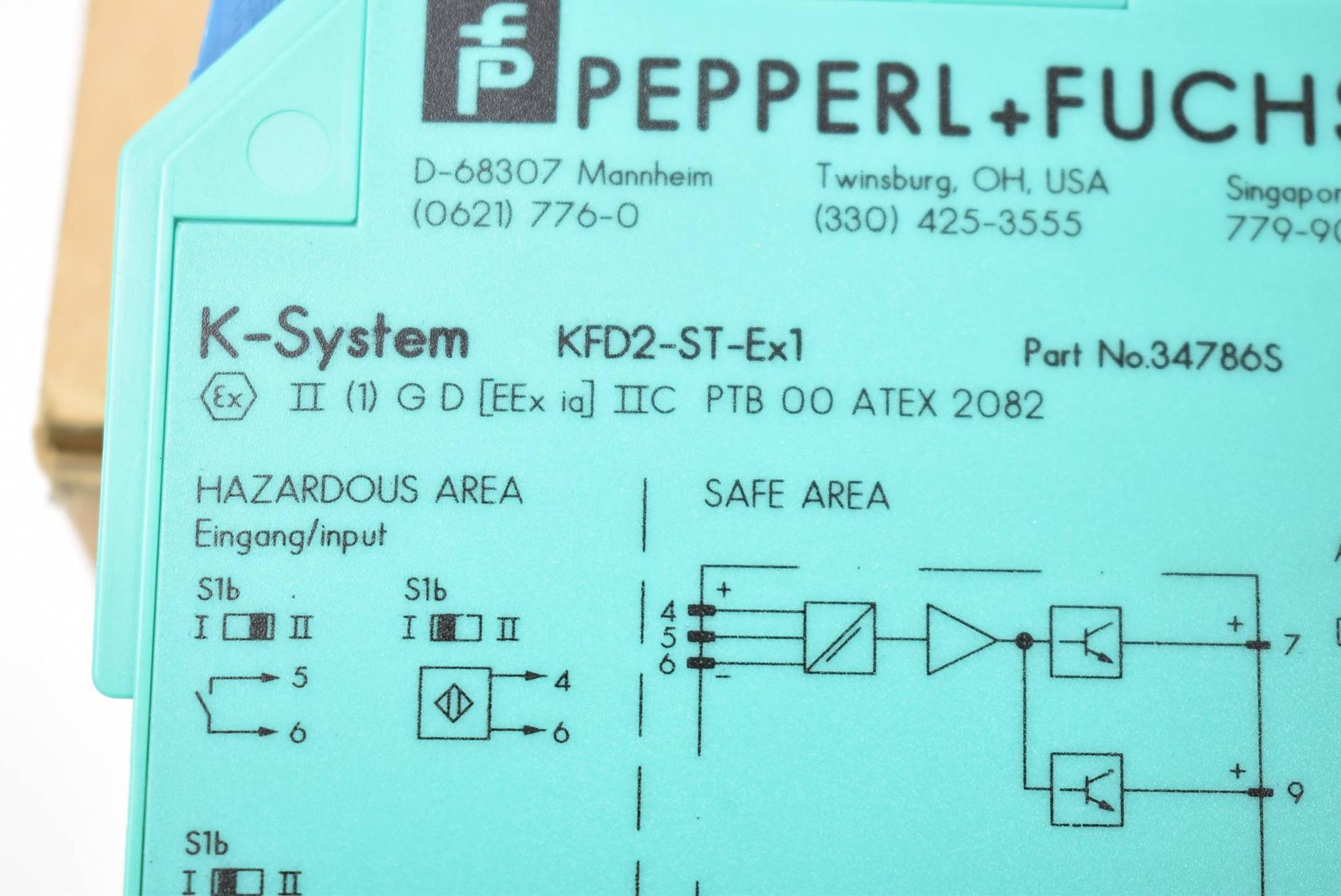 Produktfoto 2 von Pepperl+Fuchs KFD2-ST-EX1 Trennschaltverstärker 034786S