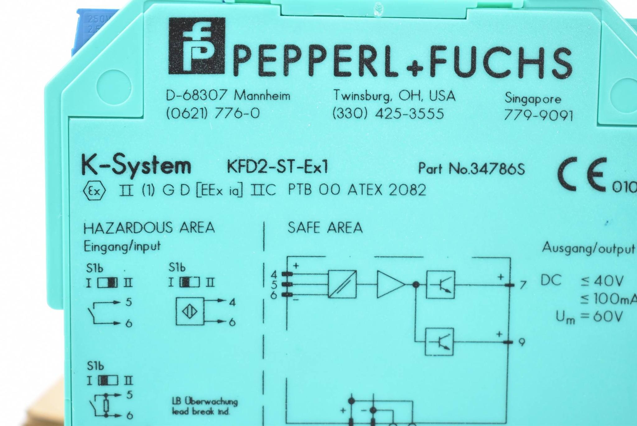 Produktfoto 3 von Pepperl+Fuchs KFD2-ST-EX1 Trennschaltverstärker 034786S