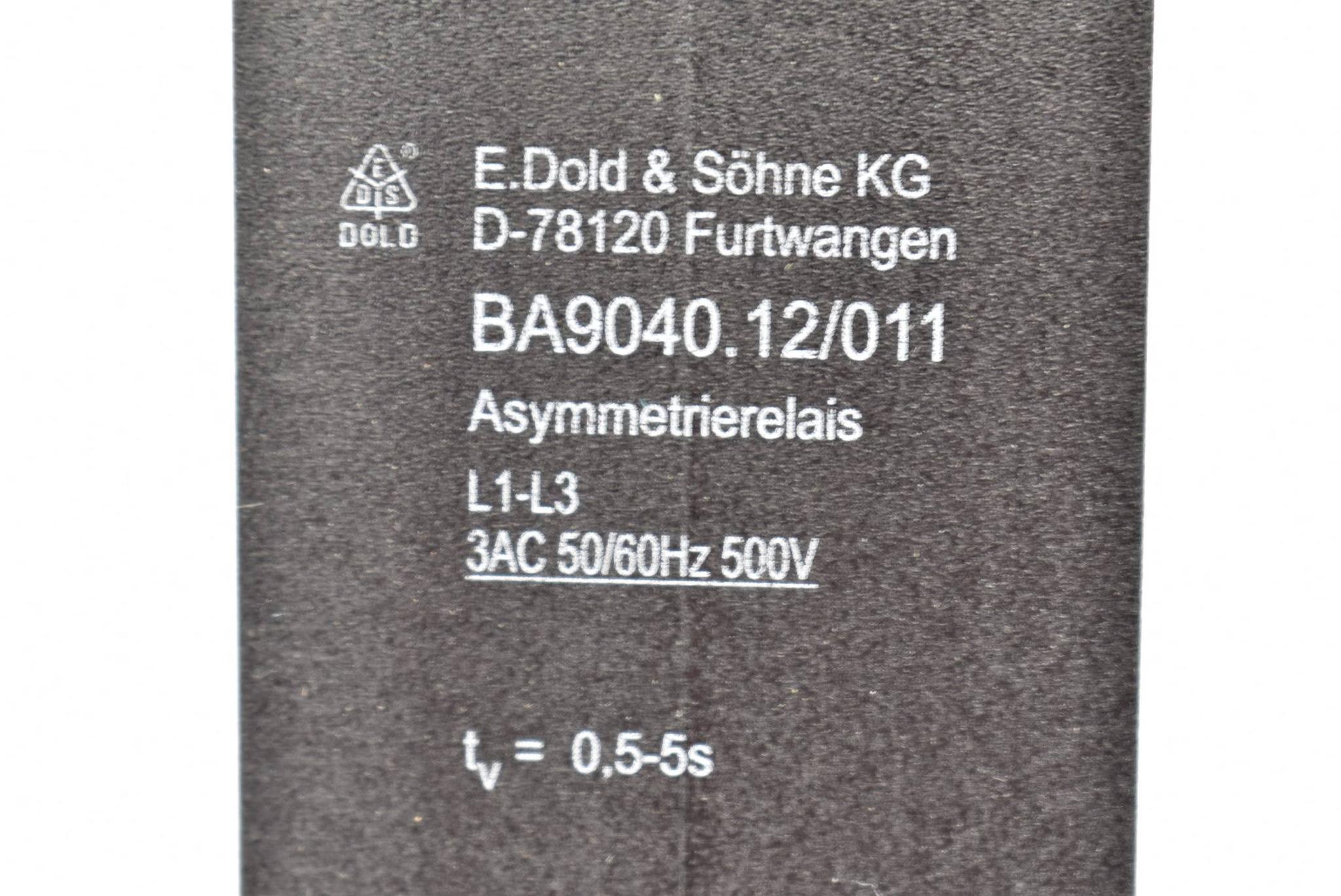 Produktfoto 3 von E. Dold & Söhne KG Asymmetrierelais L1-L3 3AC 50/60Hz 500 V BA9040.12/011