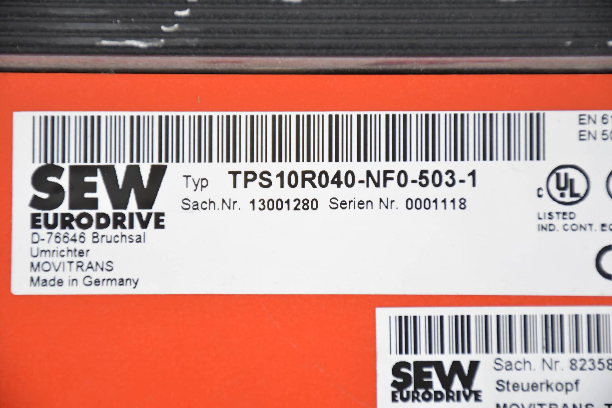 Produktfoto 3 von SEW Eurodrive Movitrans Umrichter TPS10R040-NF0-503-1