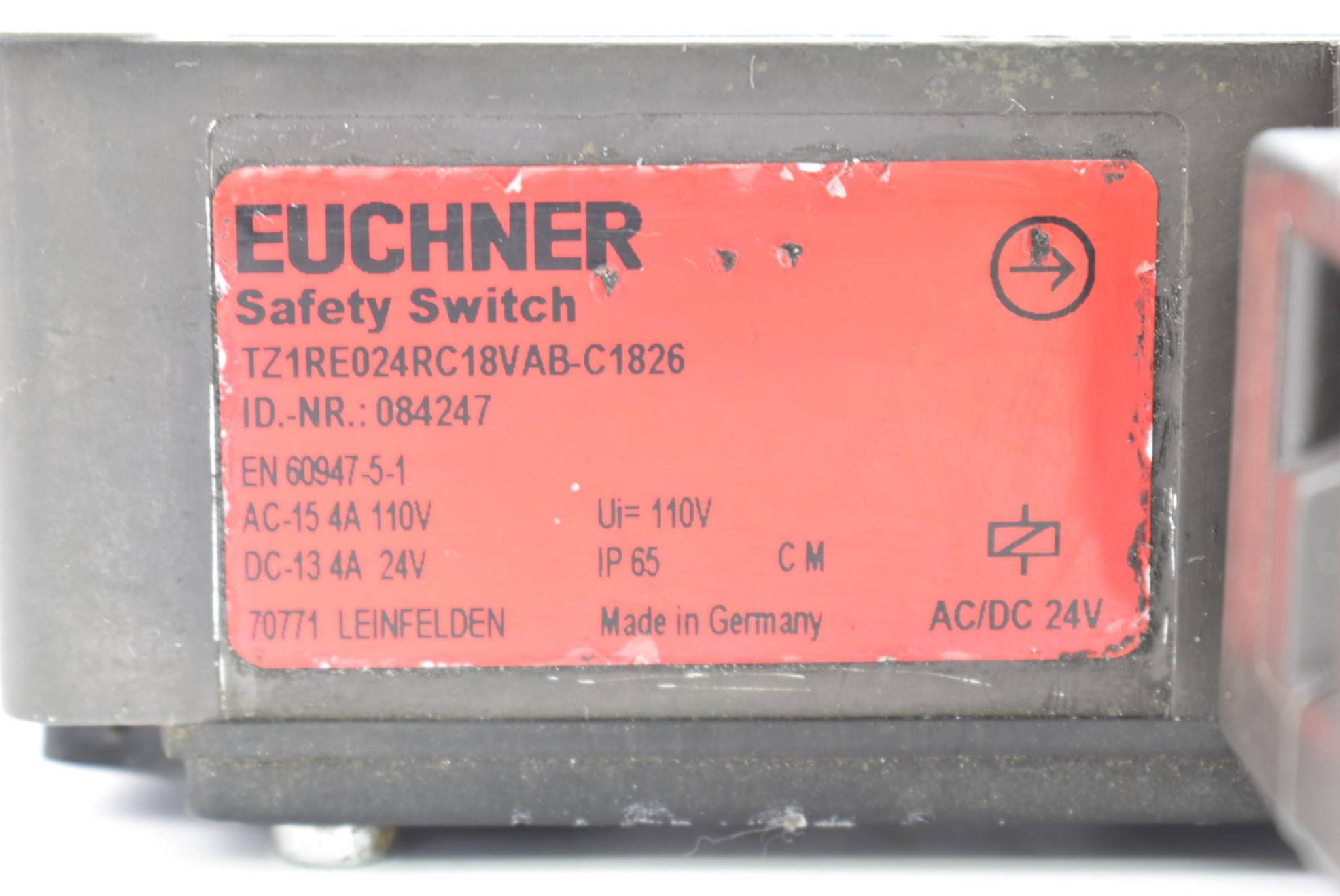 Produktfoto 3 von Euchner Sicherheitsschalter AC/DC 24V TZ1RE024RC18VAB-C1826 ( 084247 )