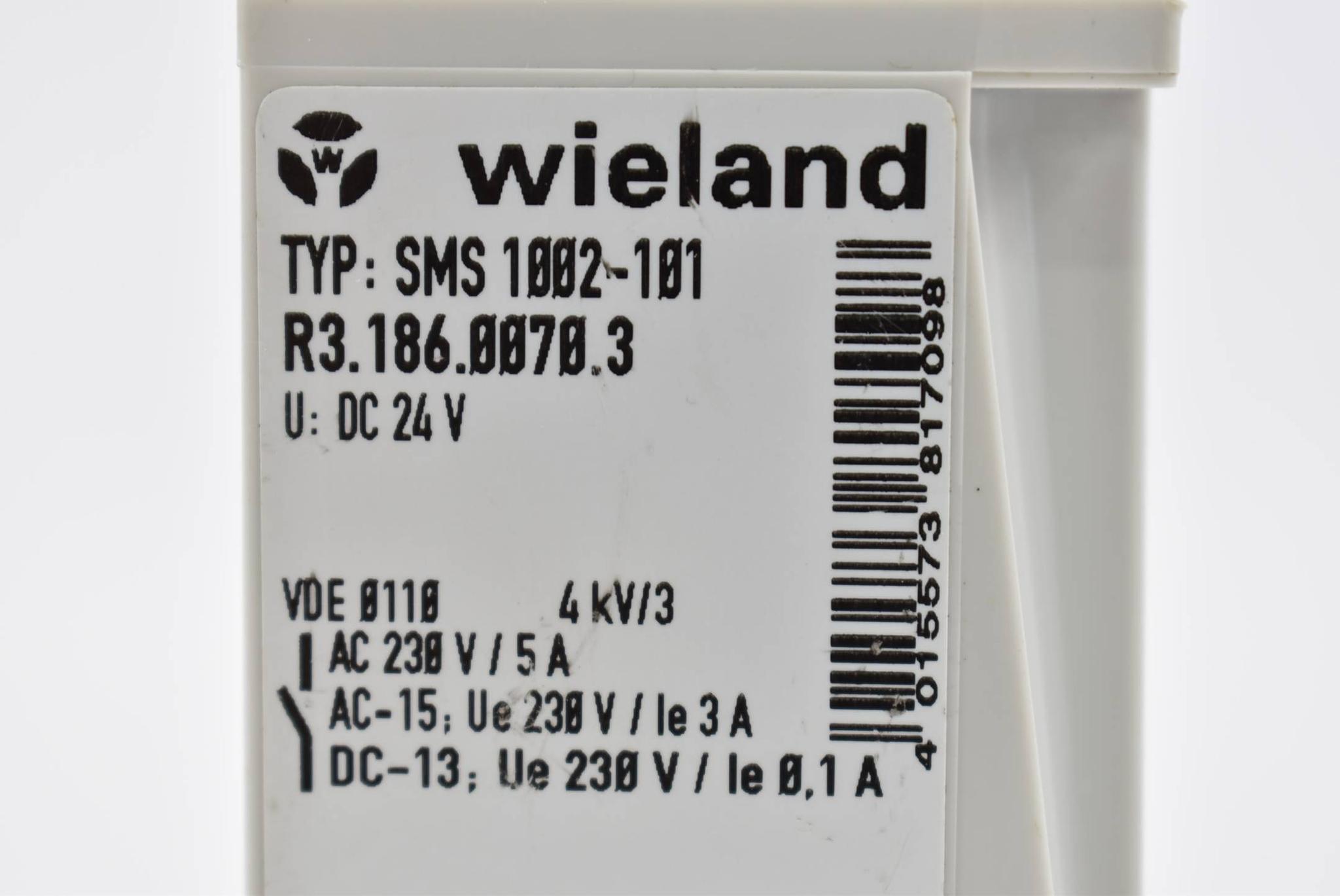 Produktfoto 3 von Wieland Motorschutzrelais AC 230 V / 5 A SMS 1002-101 ( R3.186.0070.3 )