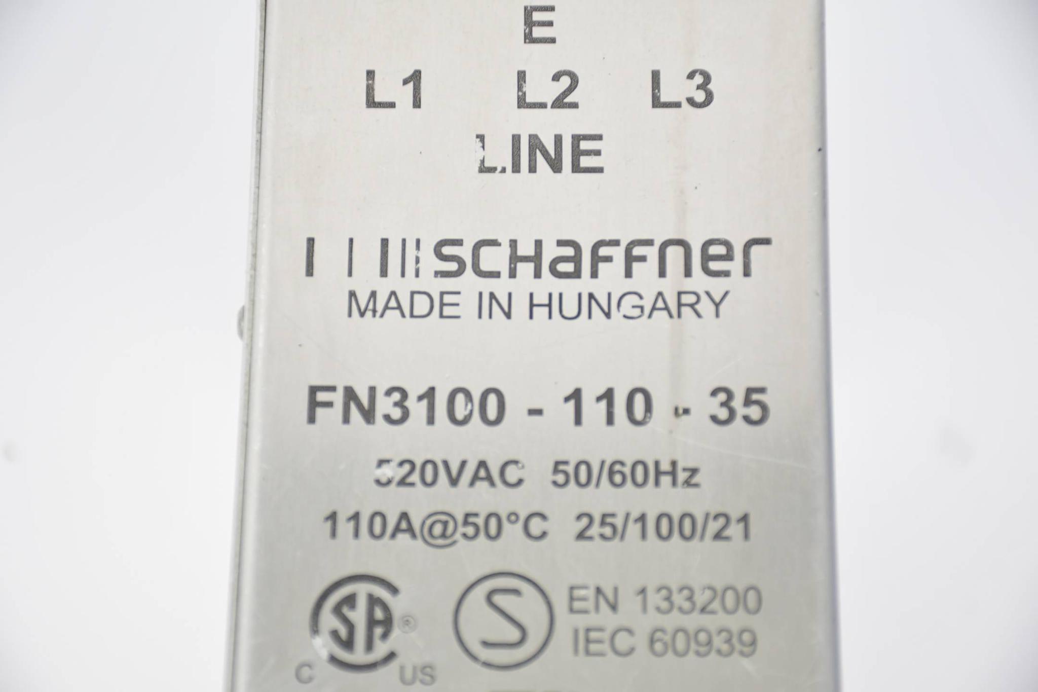 Produktfoto 3 von Schaffner Netzfilter FN3100-110-35 520VAC 50/60 Hz