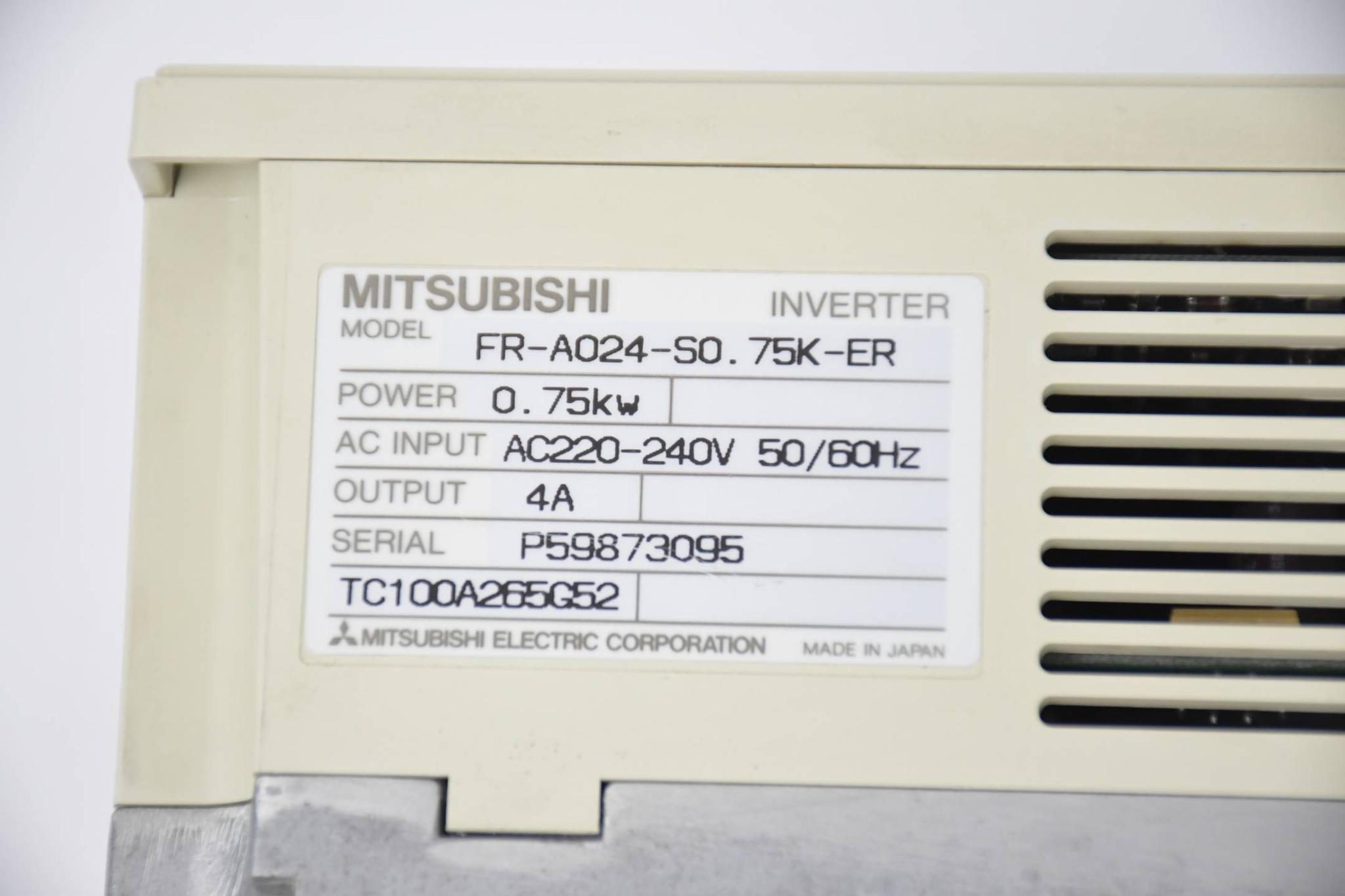 Produktfoto 3 von Mitsubishi Freqrol-A024 Umrichter FR-A024-S0.75K-ER