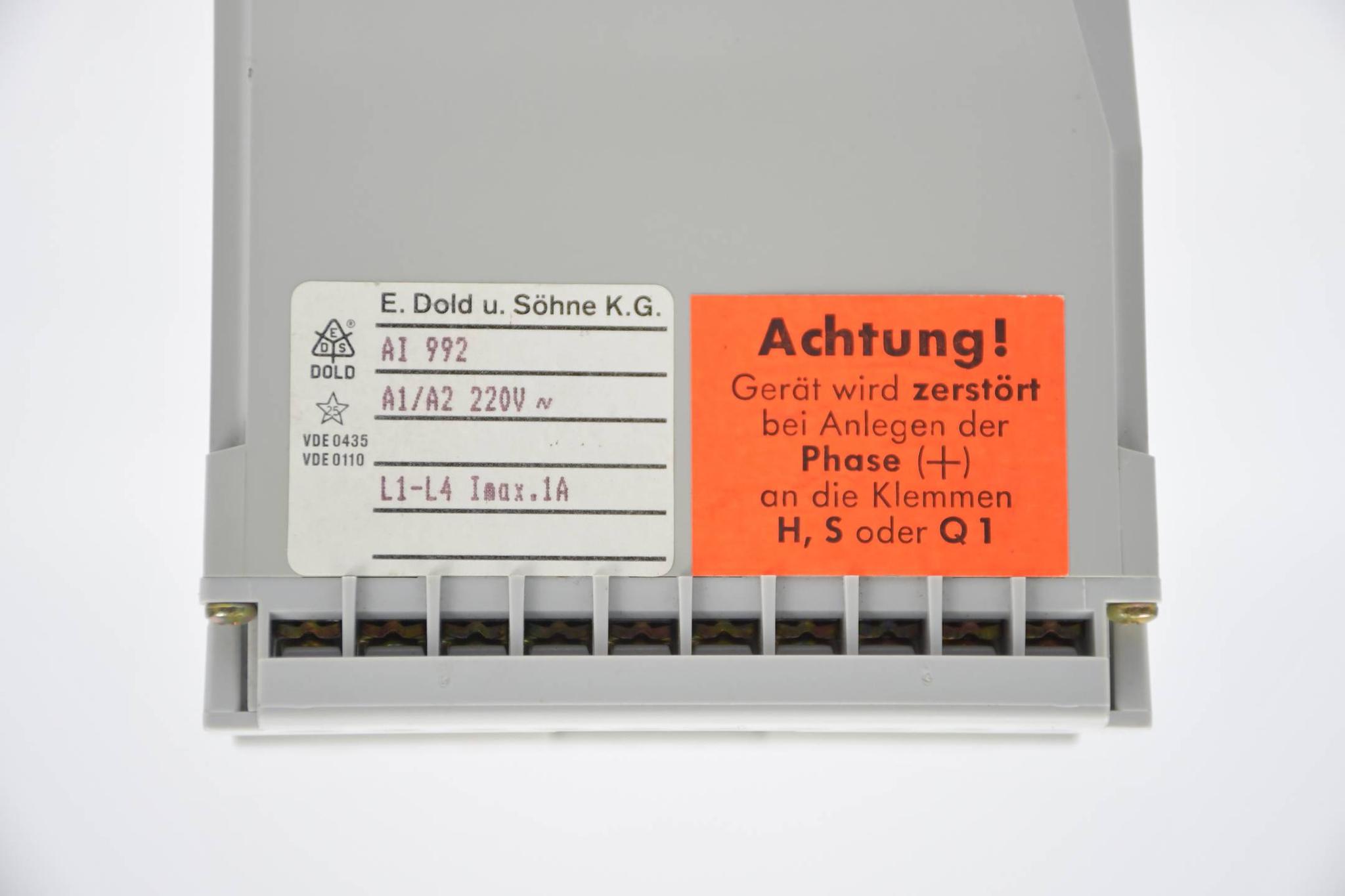 Produktfoto 2 von E.DOLD Sicherheitsrelais  220V 1A ( AI 992 )