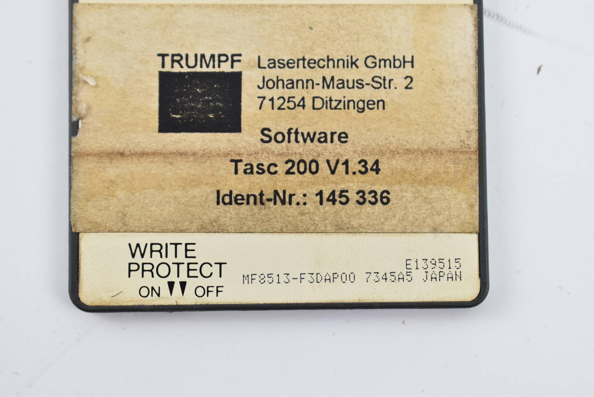 Produktfoto 2 von Trumpf Memory Card Tasc 200 MF8513-F3AP00 ( MF8513F3AP00 )