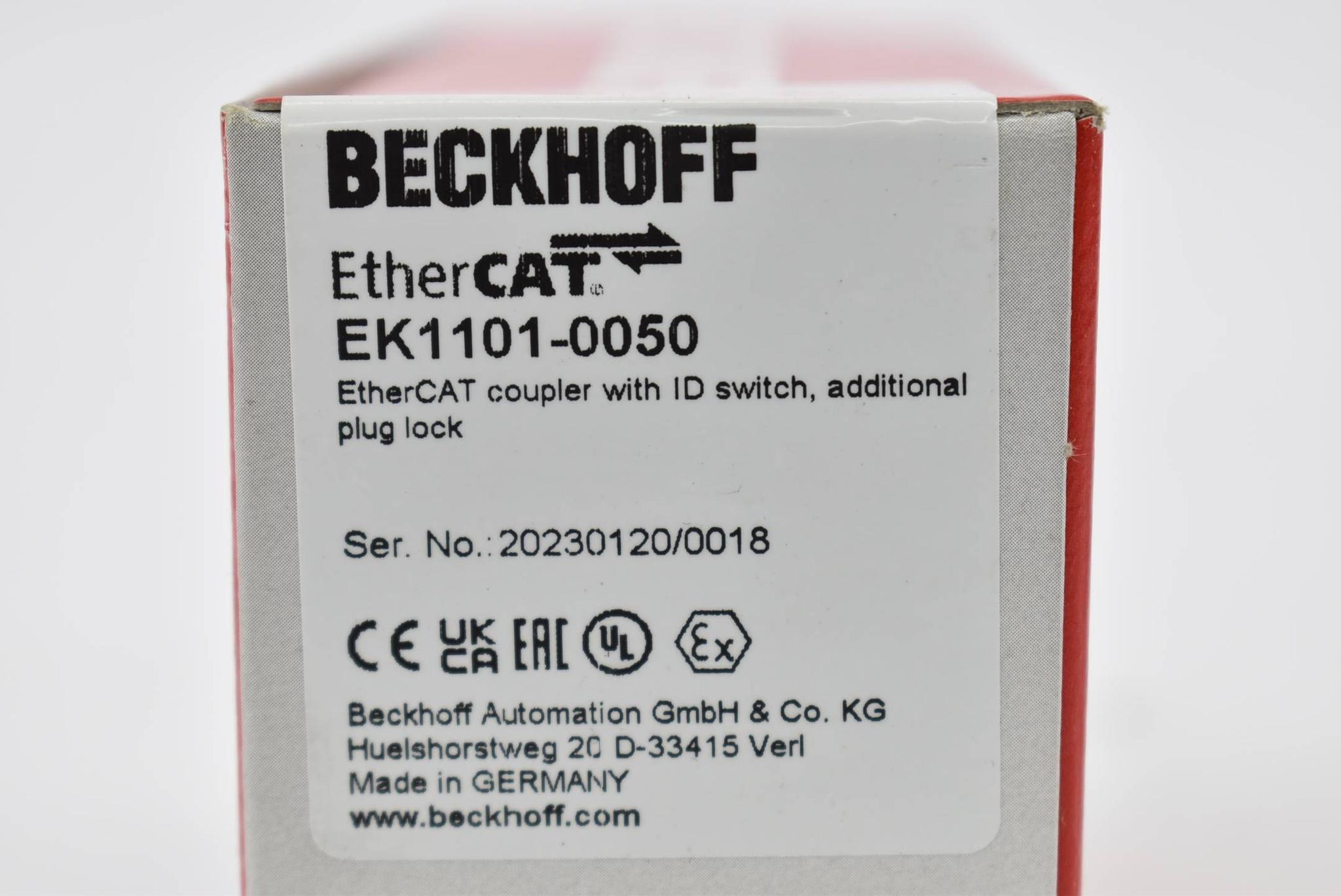 Produktfoto 1 von Beckhoff EtherCAT Koppler EK1101-0050 ( EK 1101-0050 )