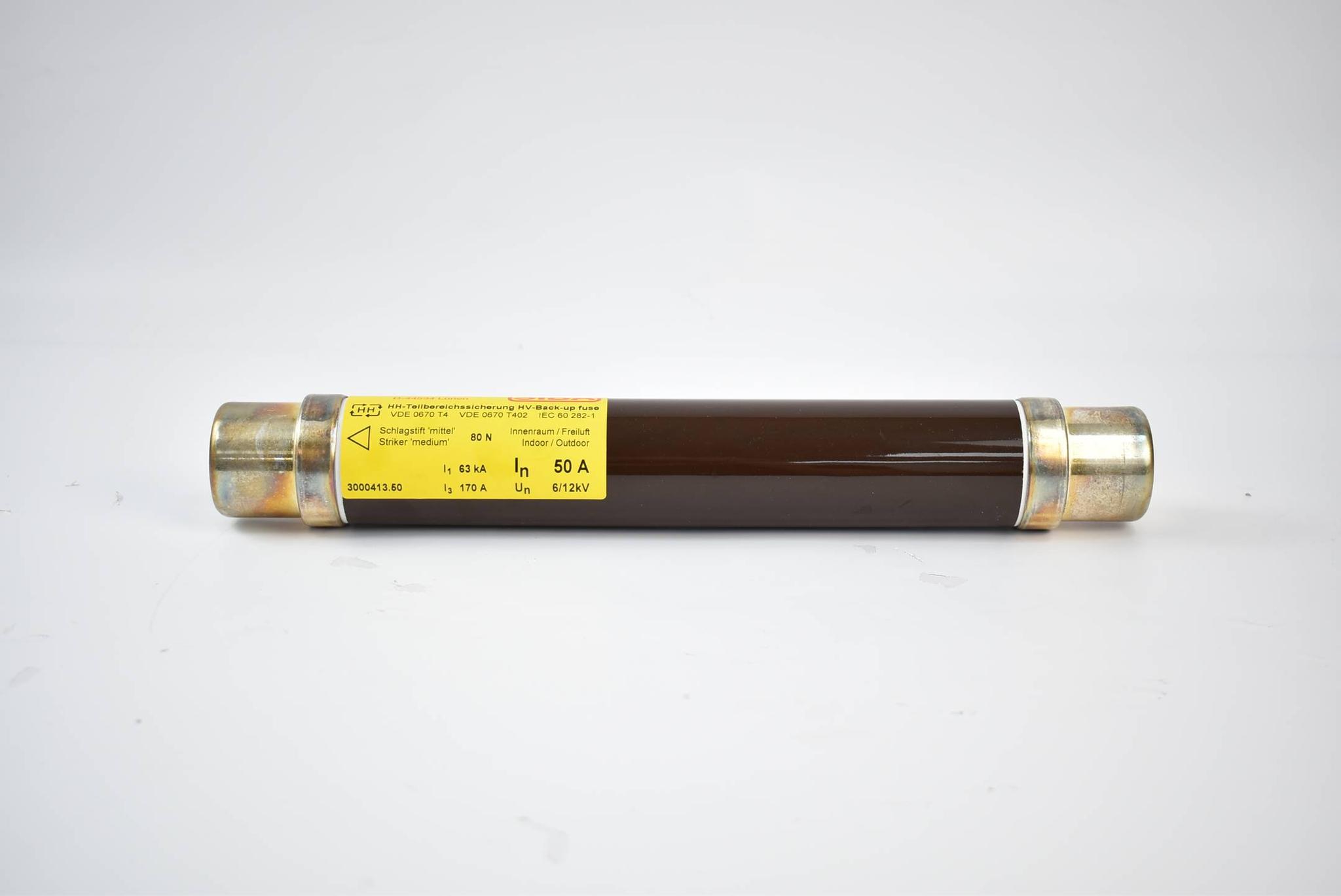 Produktfoto 2 von SIBA Fuse-link Sicherungseinsatz 50A 6/12kV ( 565843 )