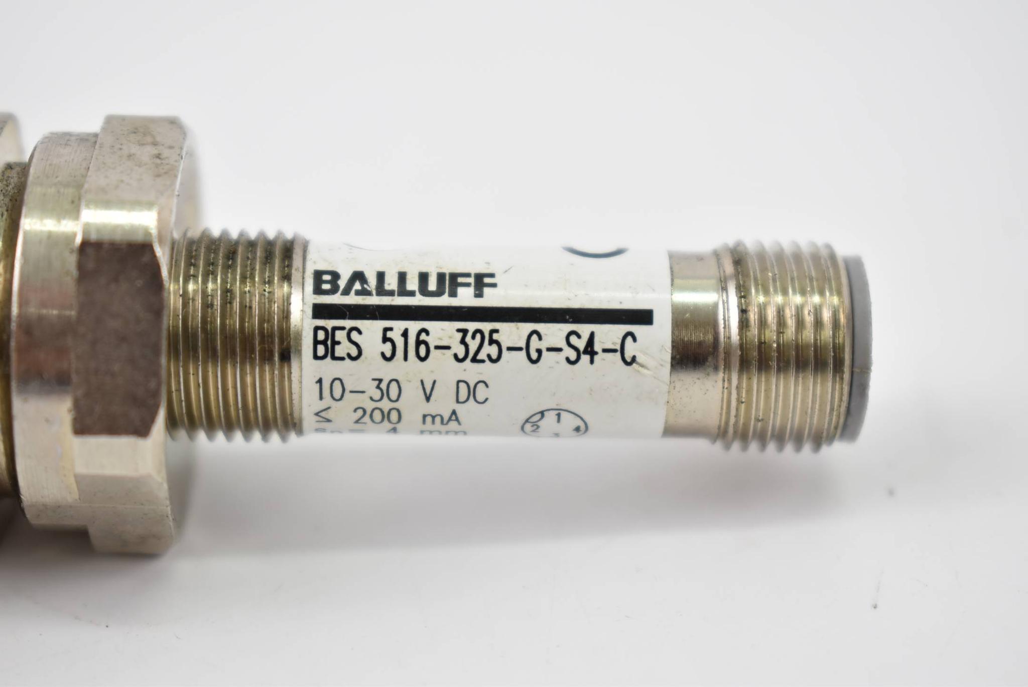 Produktfoto 2 von Balluff induktiver Sensor 10-30 VDC BES 516-325-G-S4-C