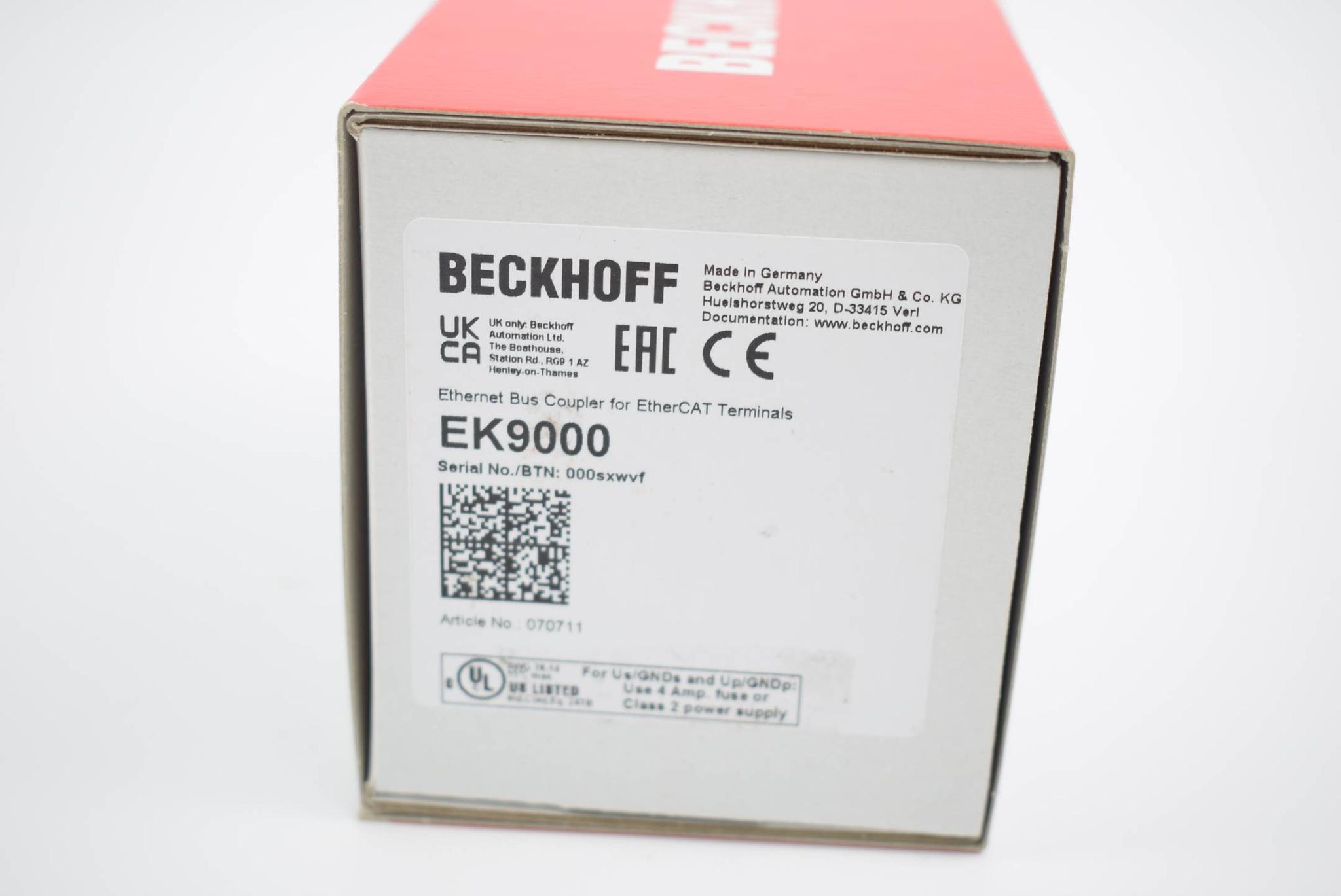 Produktfoto 1 von Beckhoff ModbusTCP/UDP-Buskoppler EK9000 ( EK 9000 )