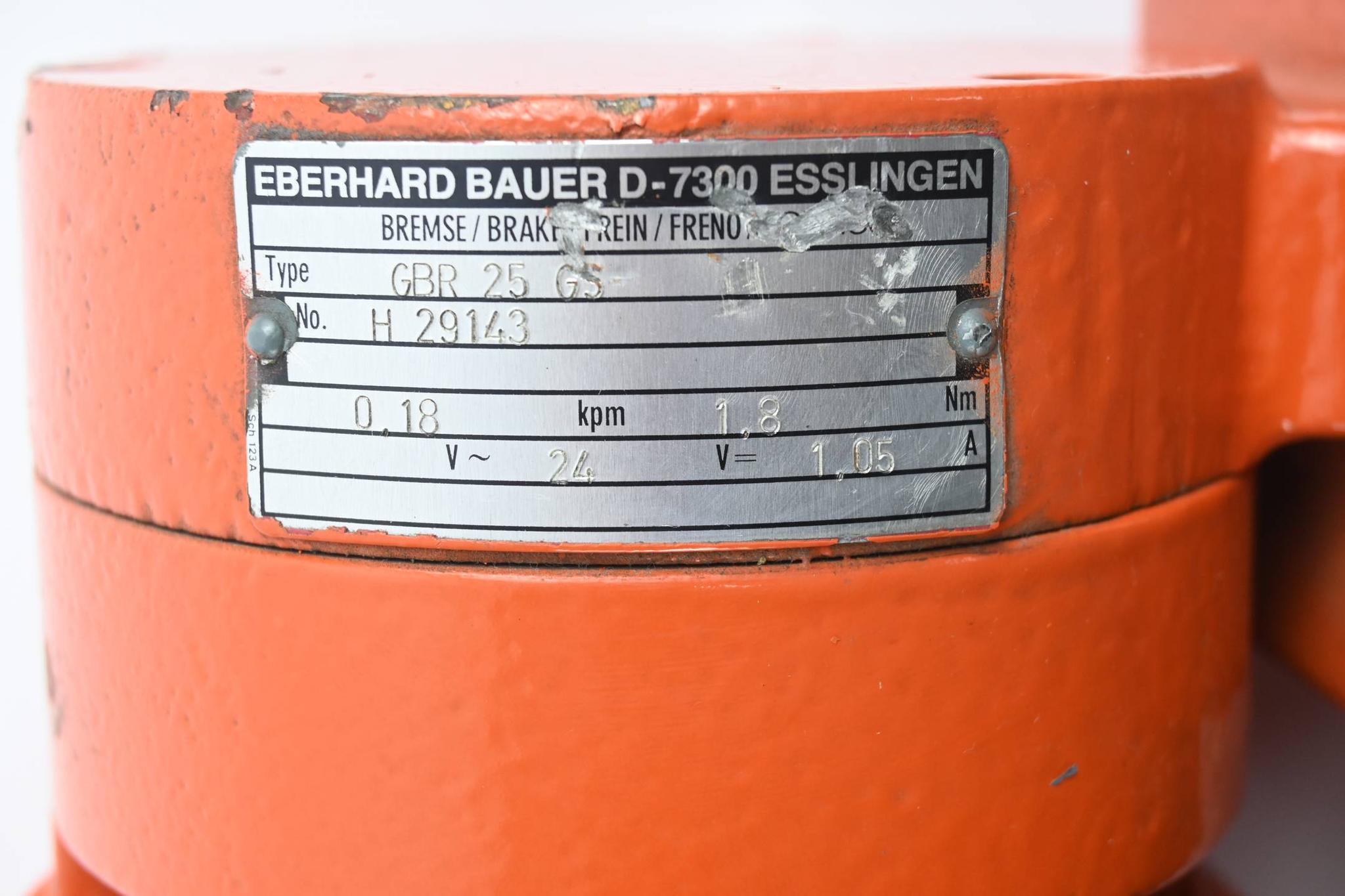 Produktfoto 3 von Bauer Getriebemotor SG2-14/DPK782-178 inkl. Bauer Bremse GBR 25 GS ( GBR25GS )