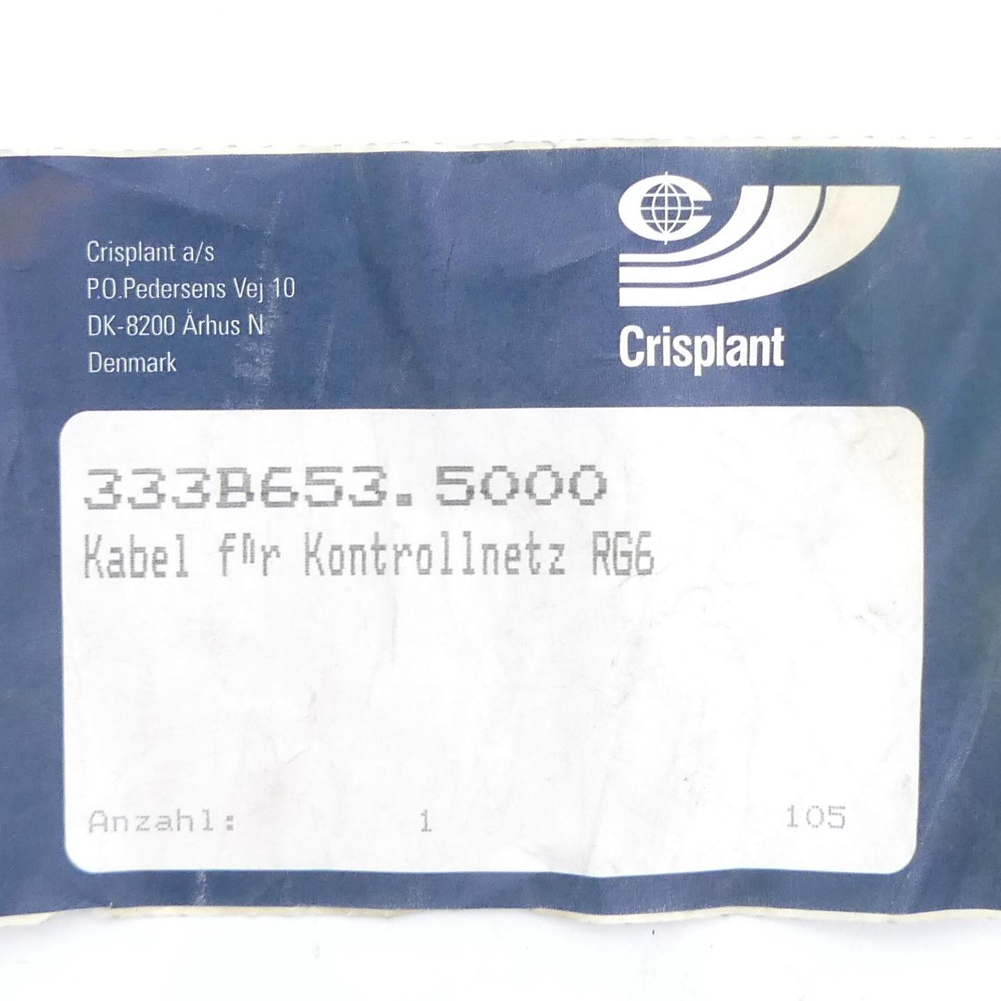 Produktfoto 2 von CRISPLANT Kabel für Kontrollnetz RG6