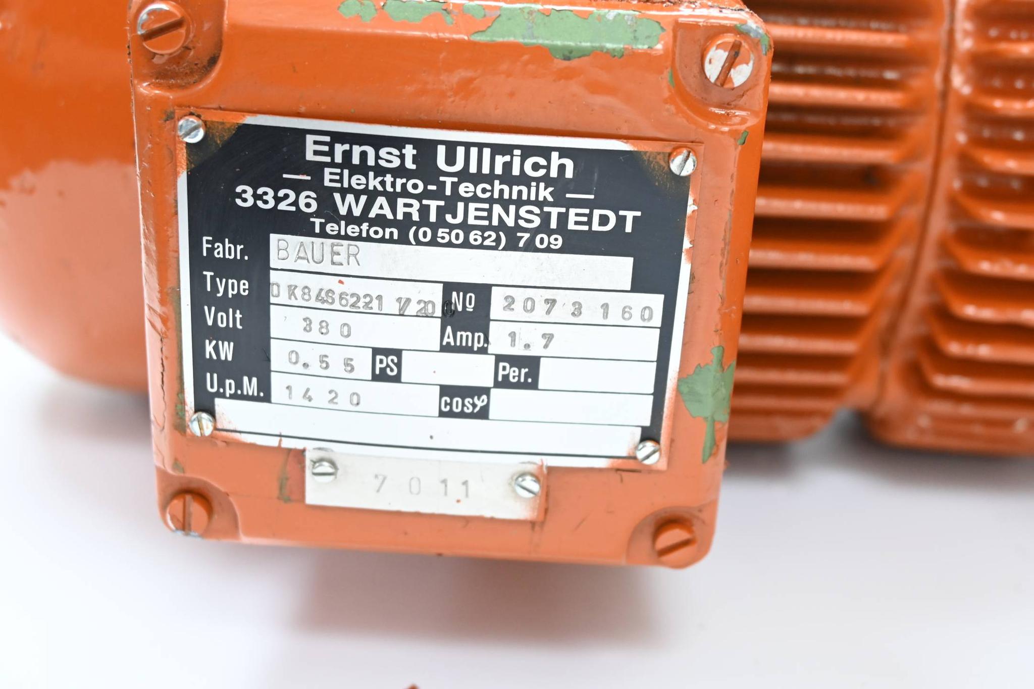 Produktfoto 1 von Bauer Getriebemotor DK848622A/20 ( 0,55 kW )