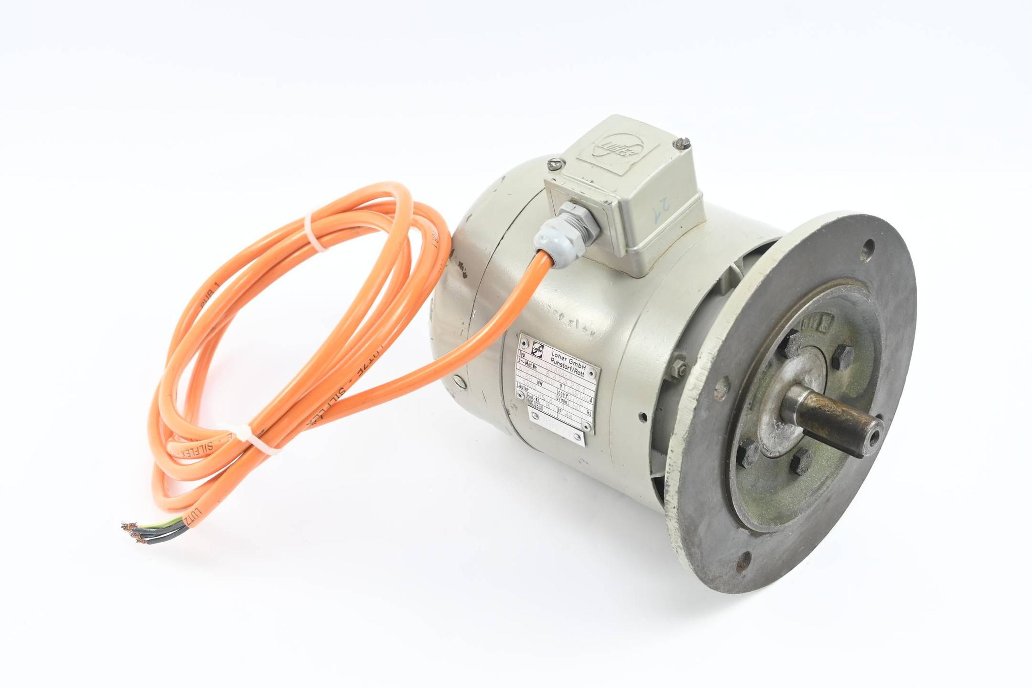 Produktfoto 1 von Loher 3~ Motor LA 80a-4 ( LA80a-4 ) 220/380V 0,55kW 2,65/1,54A 1405/min