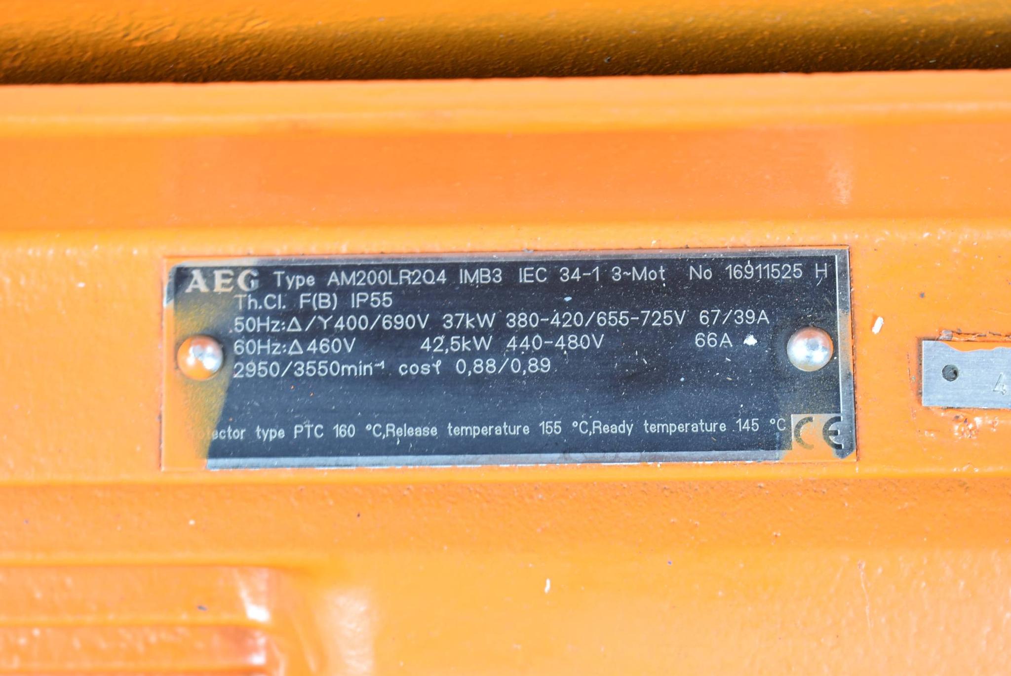 Produktfoto 2 von AEG Getriebemotor 42,5kW 440-480V 50Hz 66A ( AM200LR204IMB3 ) AM 200 LR