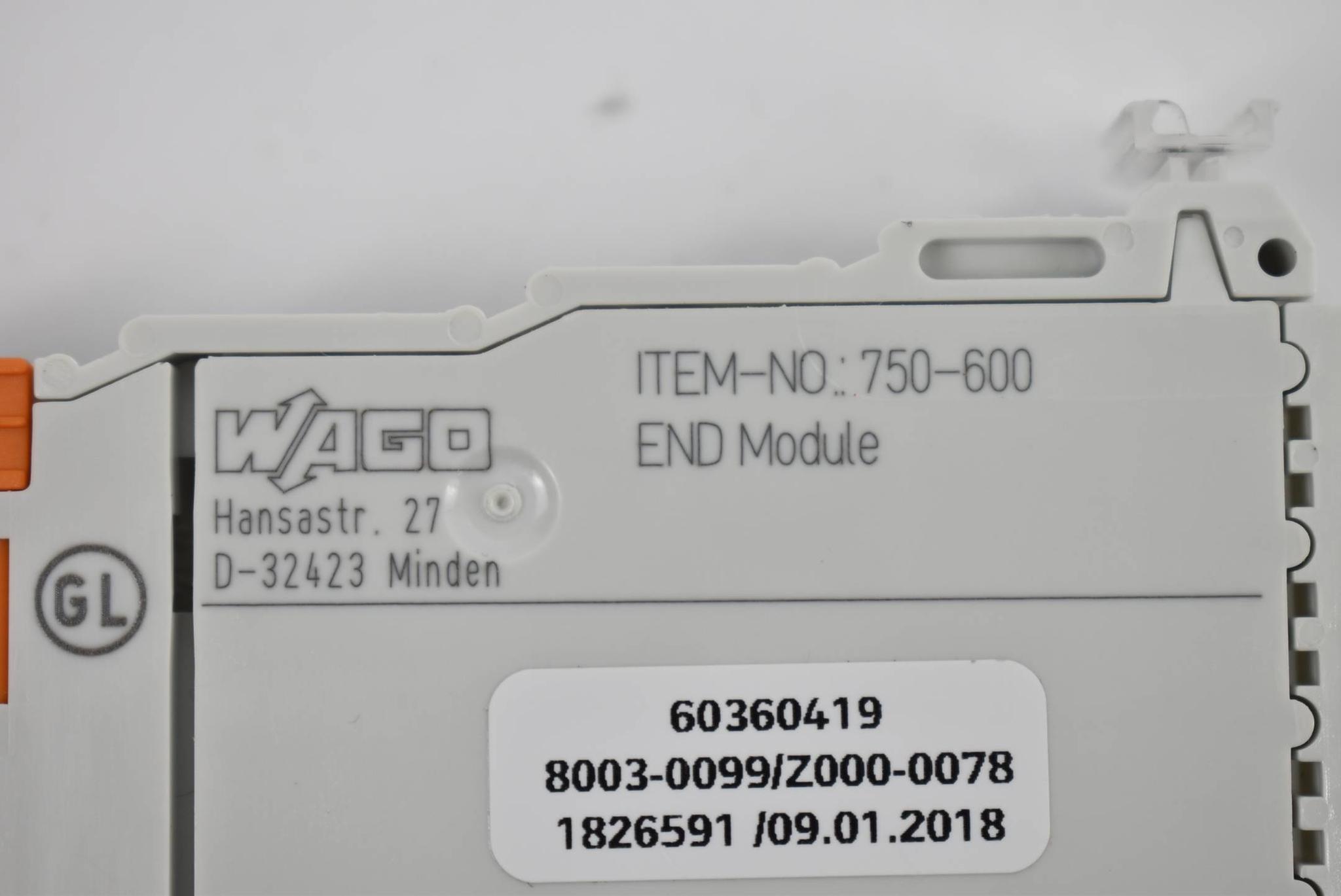 Produktfoto 2 von Wago I/O-System End Module 750-600