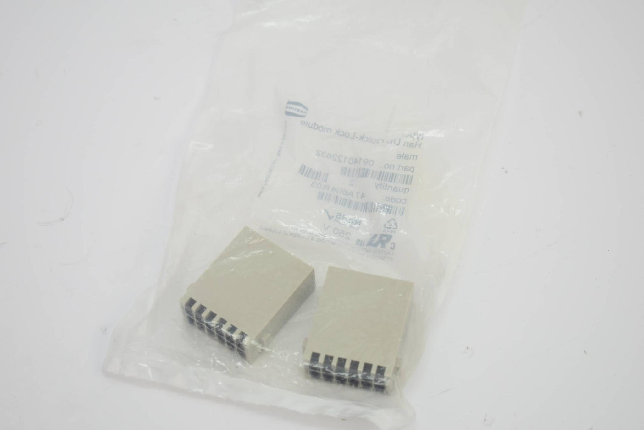 Produktfoto 1 von HARTING Han DD Quick-Lock module male 10A Male ( 09140122632 )